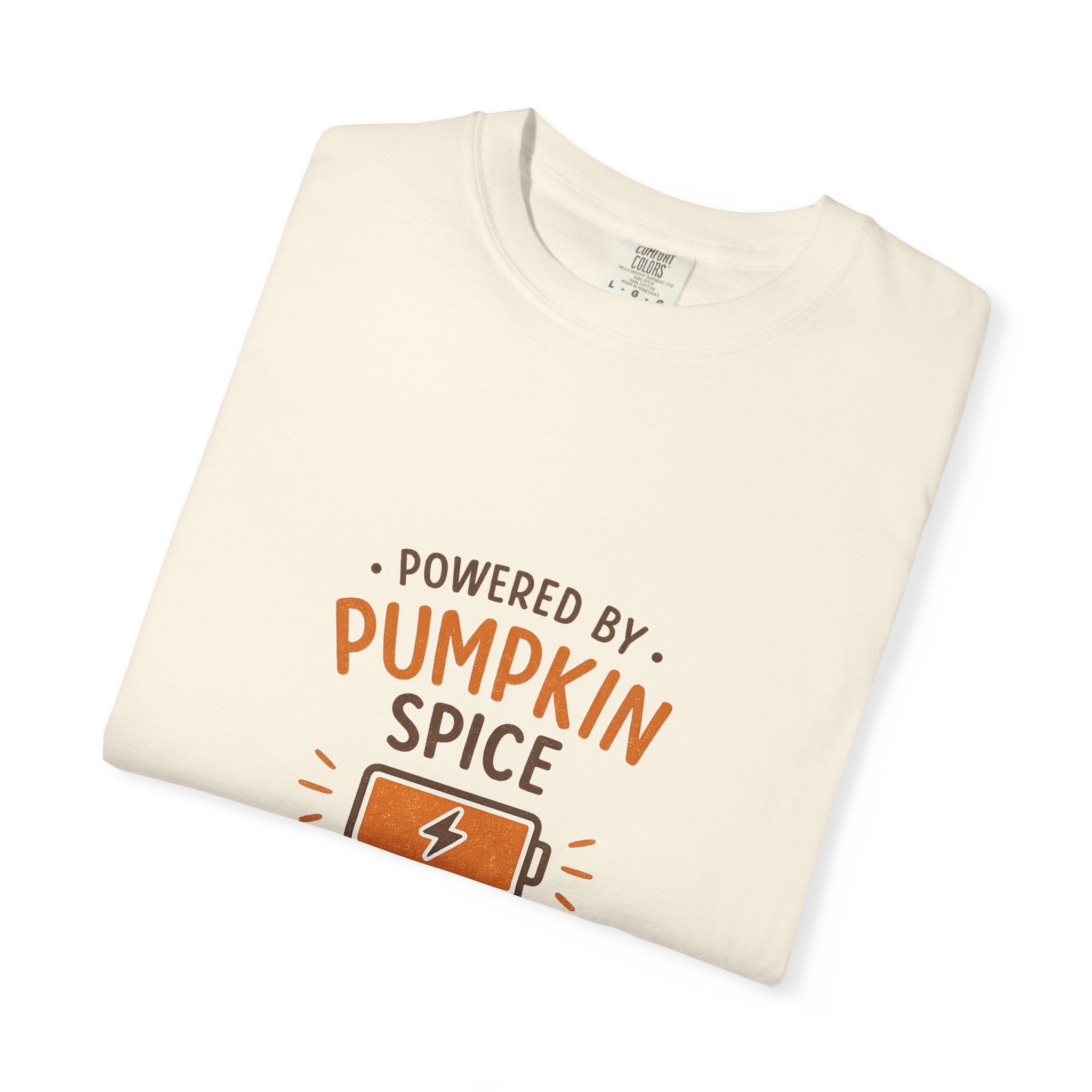 Powered by Pumpkin Spice – Comfort Colors® Tee