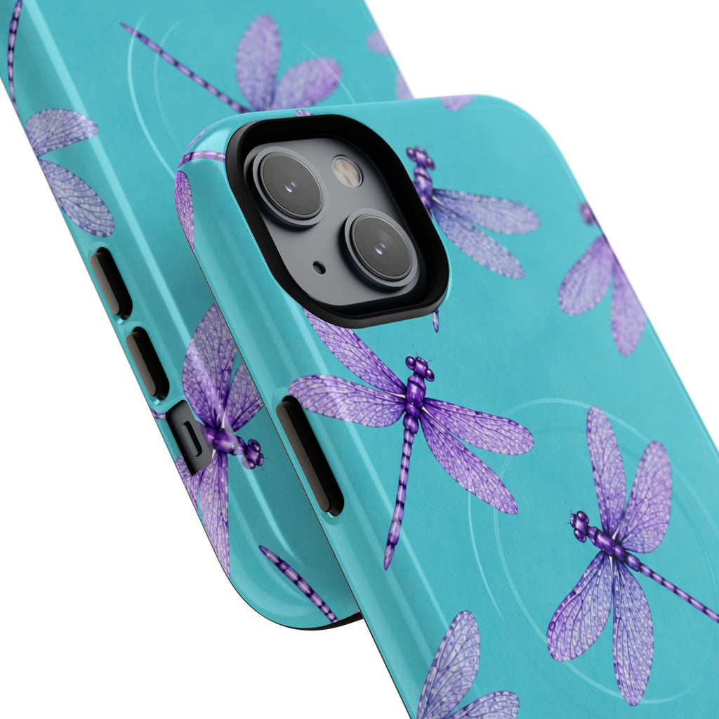 Turquoise Dragonfly Dreams – Tough Magnetic Phone Case