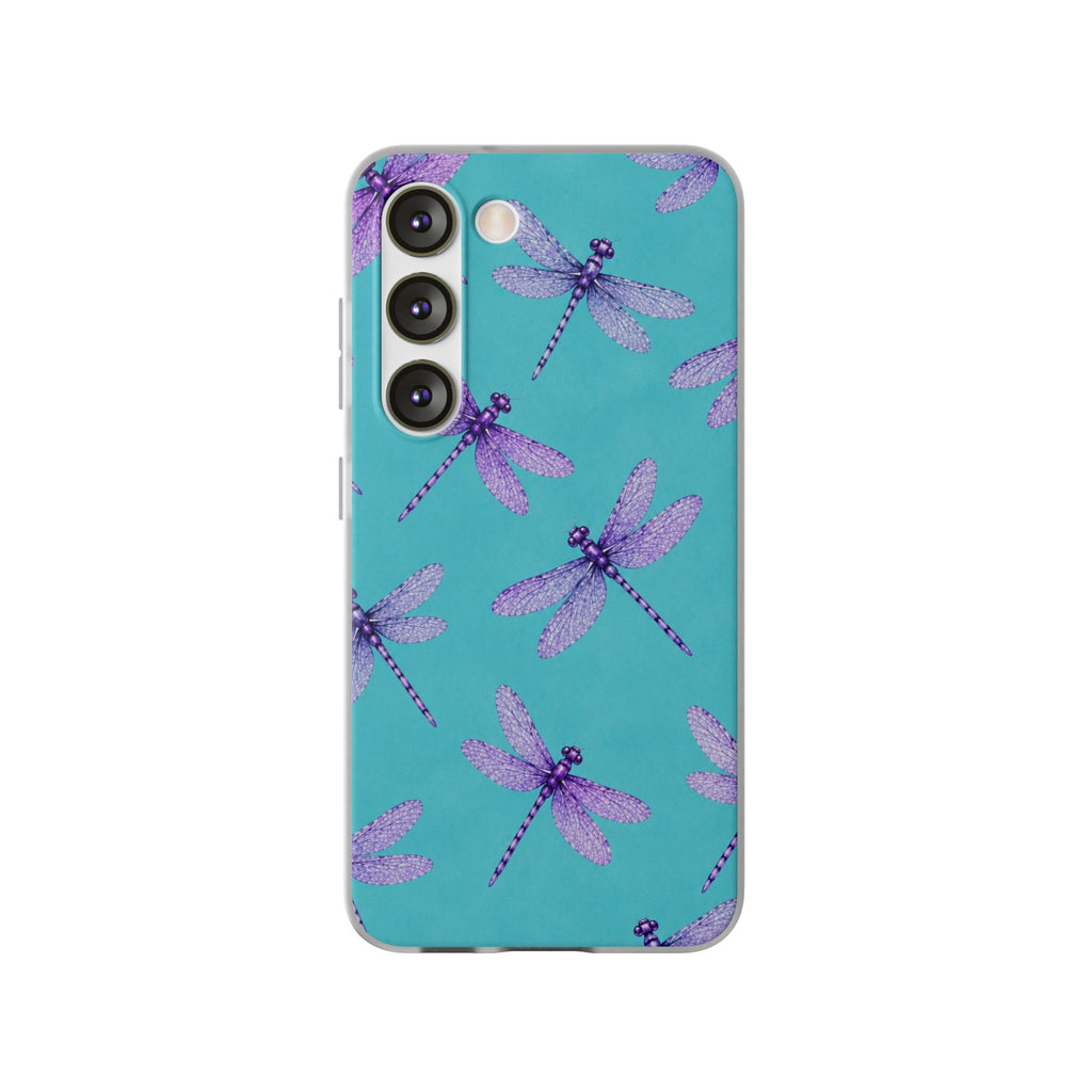 Turquoise Dragonfly Dreams – Flexi iPhone & Samsung Phone Case
