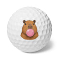 Capy Bubble Gum-Golf Balls, 6pcs
