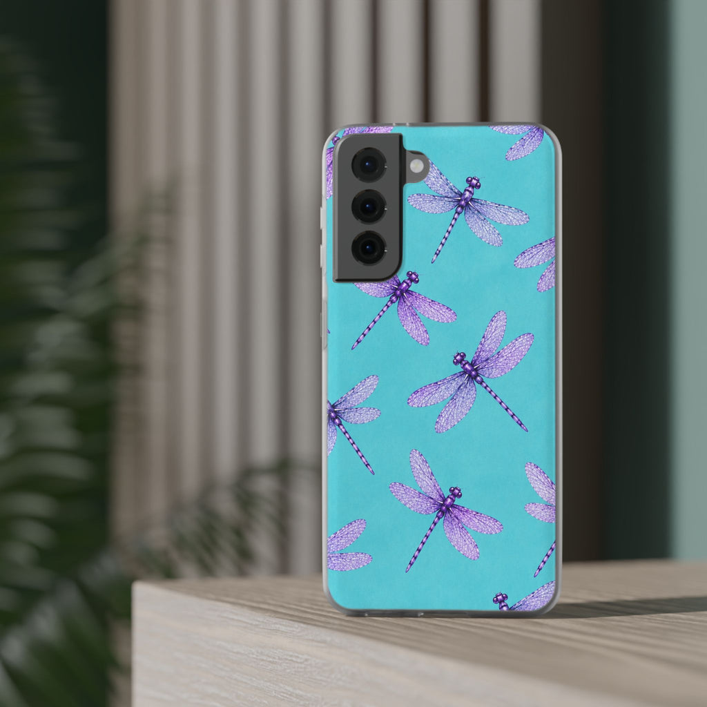 Turquoise Dragonfly Dreams – Flexi iPhone & Samsung Phone Case