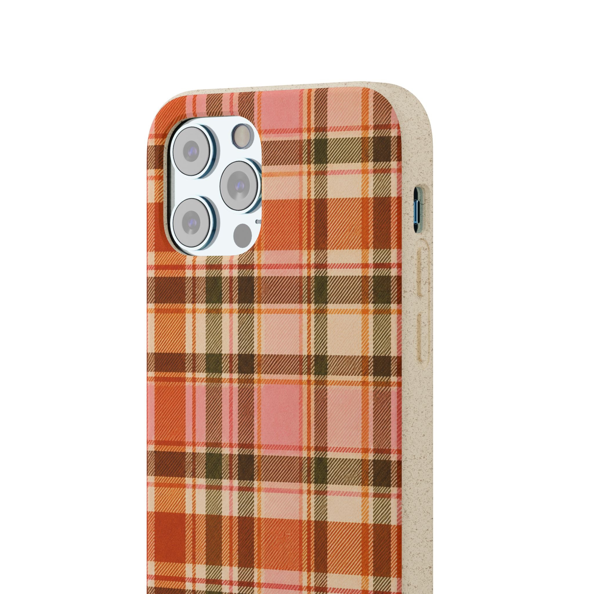 Hello Fall Plaid- Eco-Friendly Biodegradable Phone Case