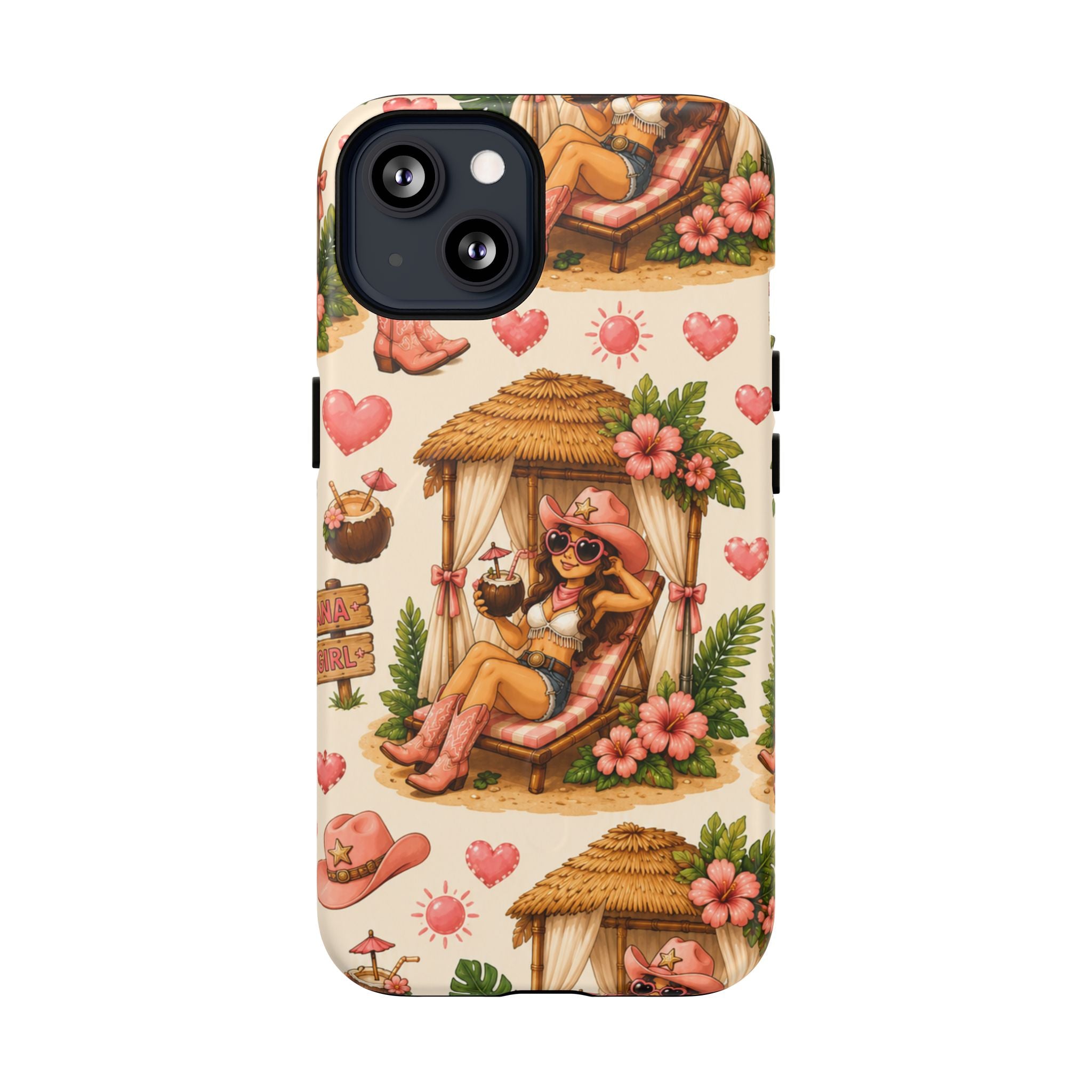 Cabana Cowgirl- Tough Magnetic Phone Case