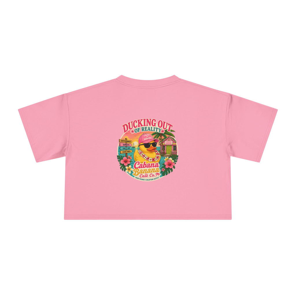 Ducking Out of Reality-Crop Tee Shirt