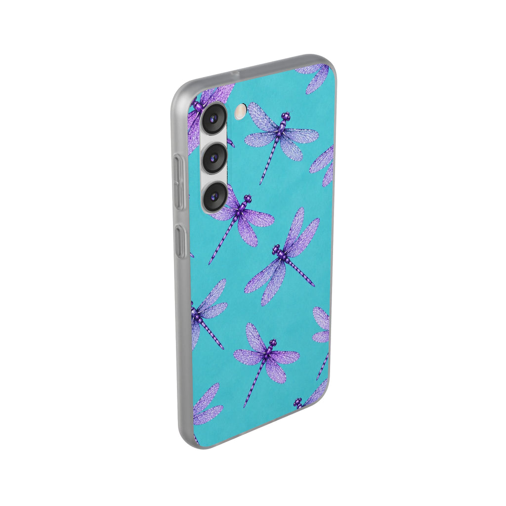 Turquoise Dragonfly Dreams – Flexi iPhone & Samsung Phone Case