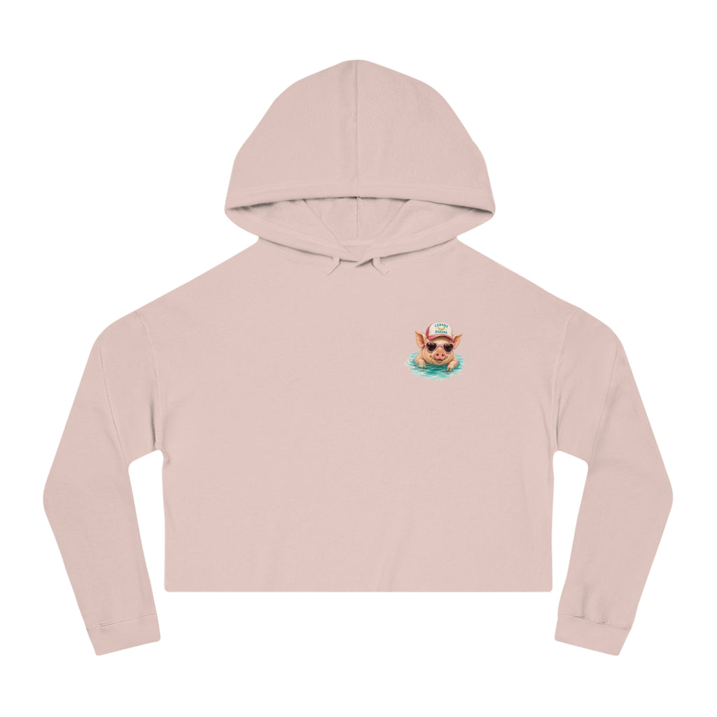 Bahamas Pig Swim Club Cropped Hoodie