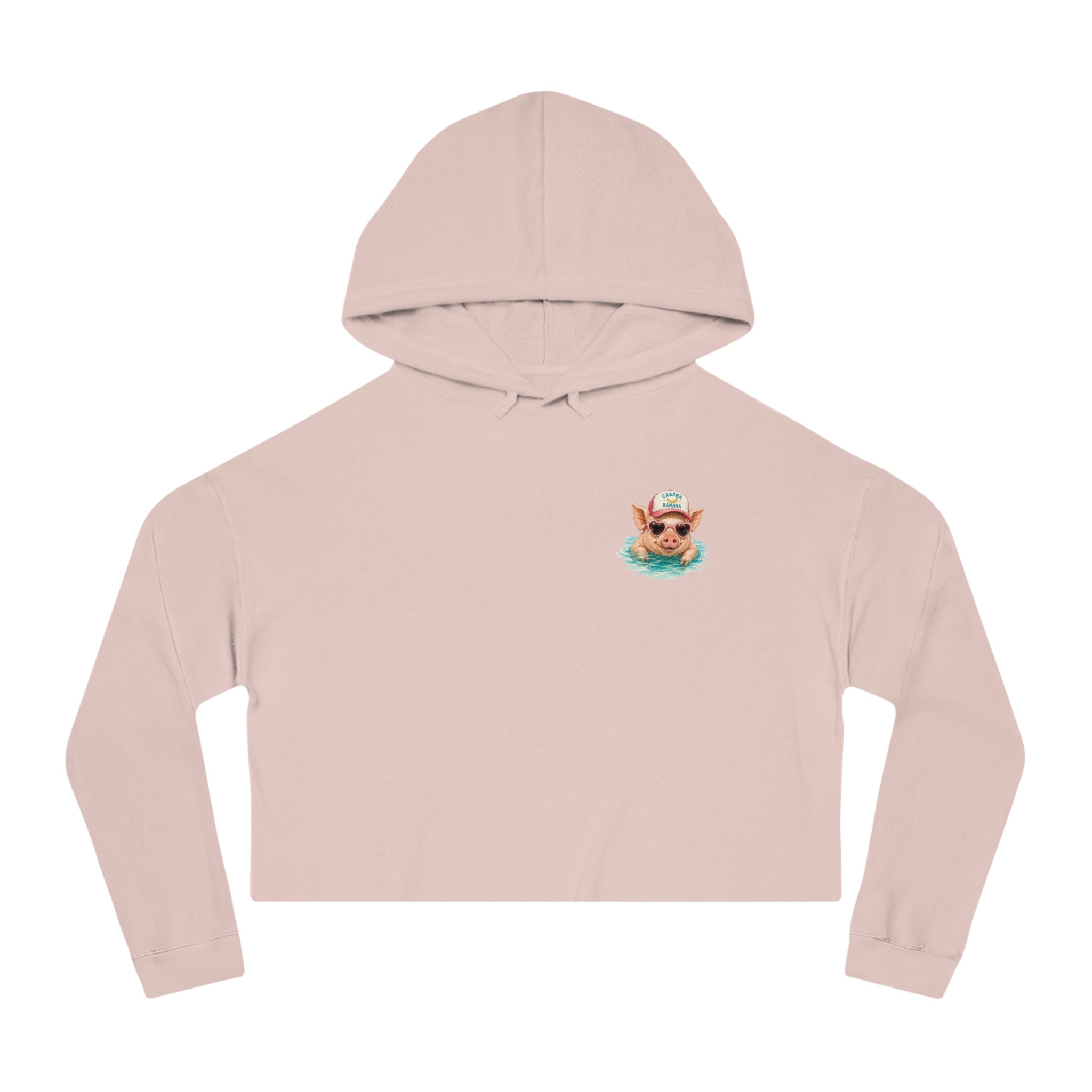 Bahamas Pig Swim Club Cropped Hoodie