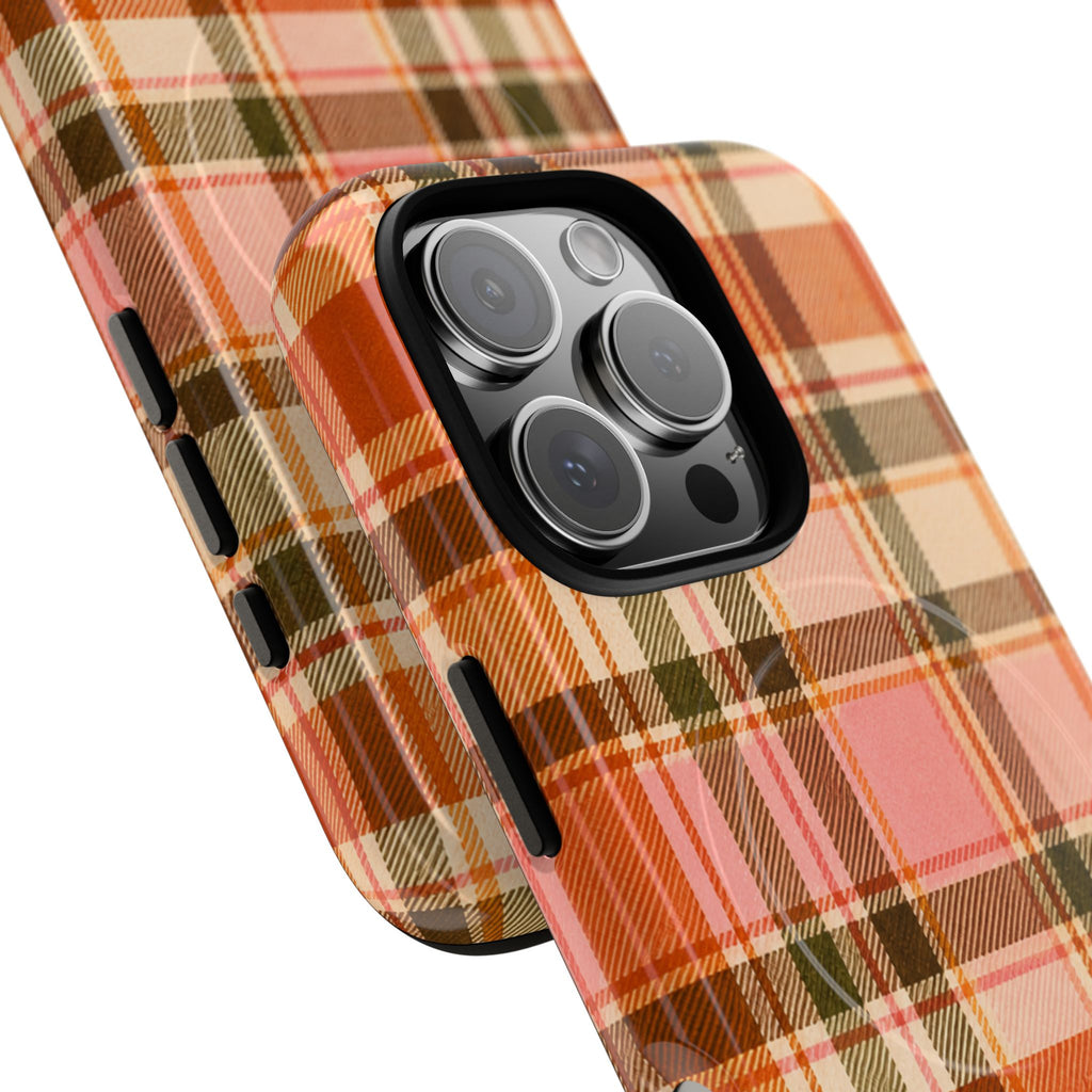 Hello Fall Plaid -Tough Magnetic Phone Case