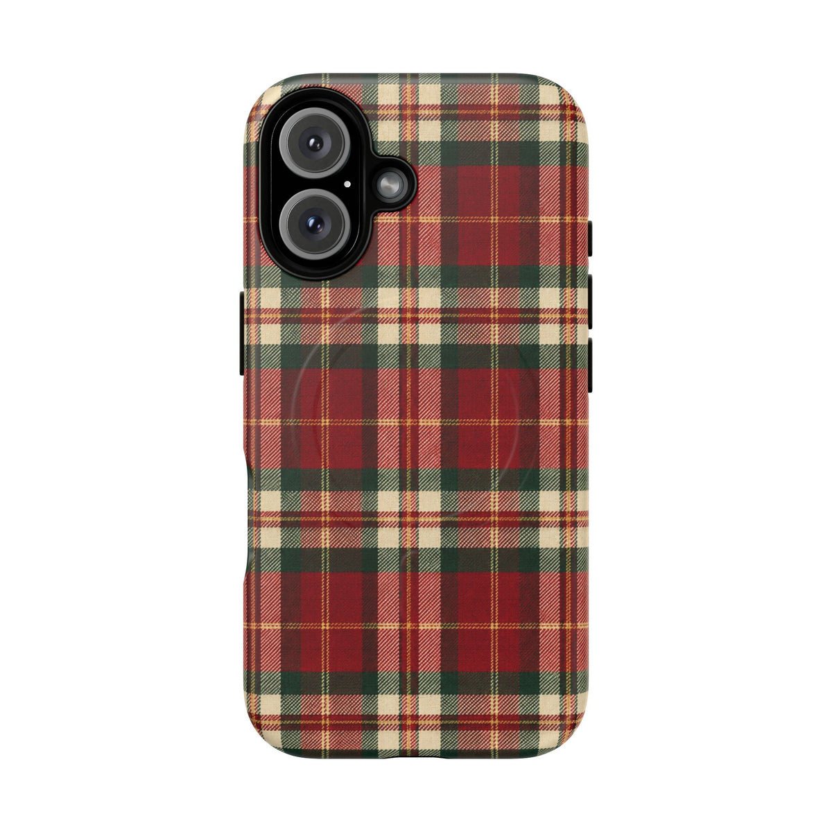 Christmas at the Cabana Plaid -Tough Magnetic Phone Case