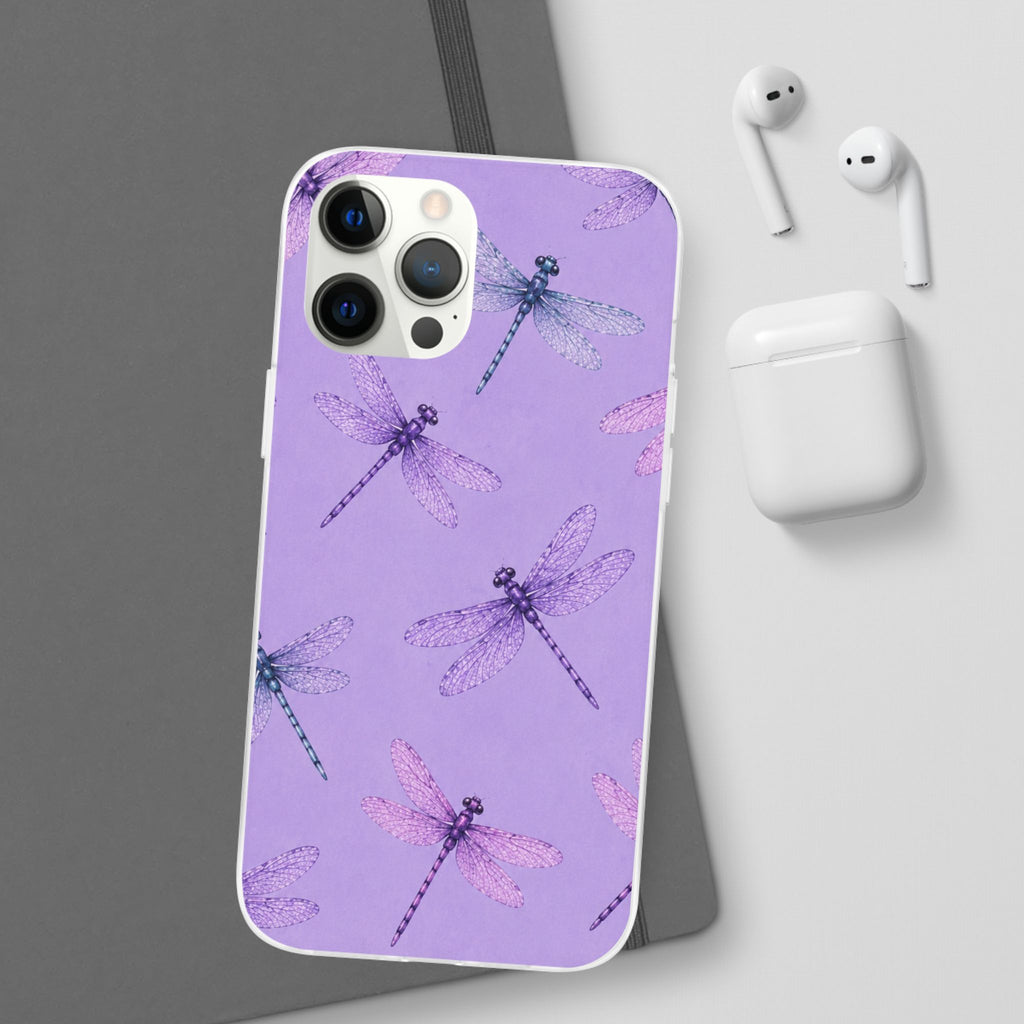 Lavender Dragonfly Dreams-Flexi iPhone & Samsung Phone Case