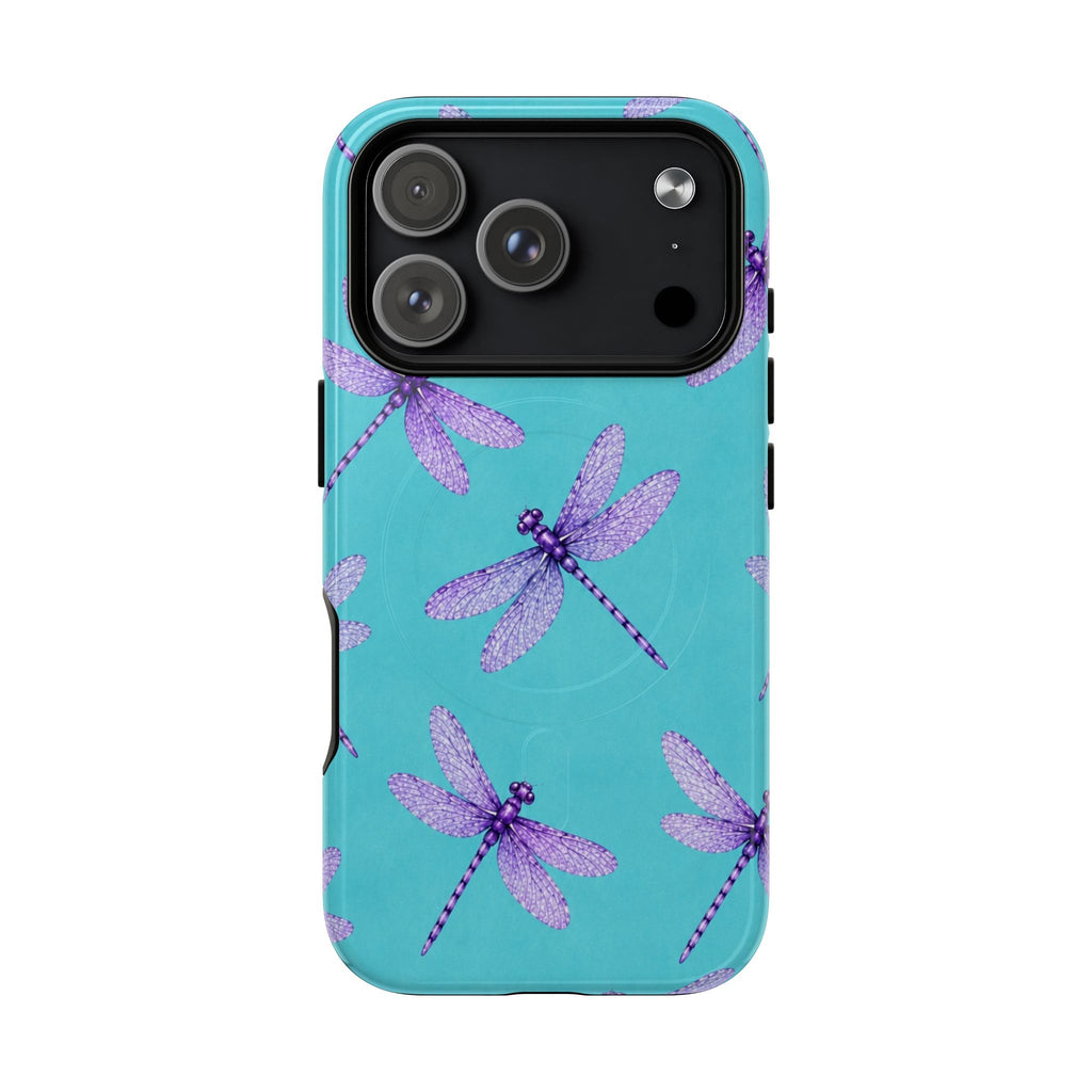 Turquoise Dragonfly Dreams – Tough Magnetic Phone Case