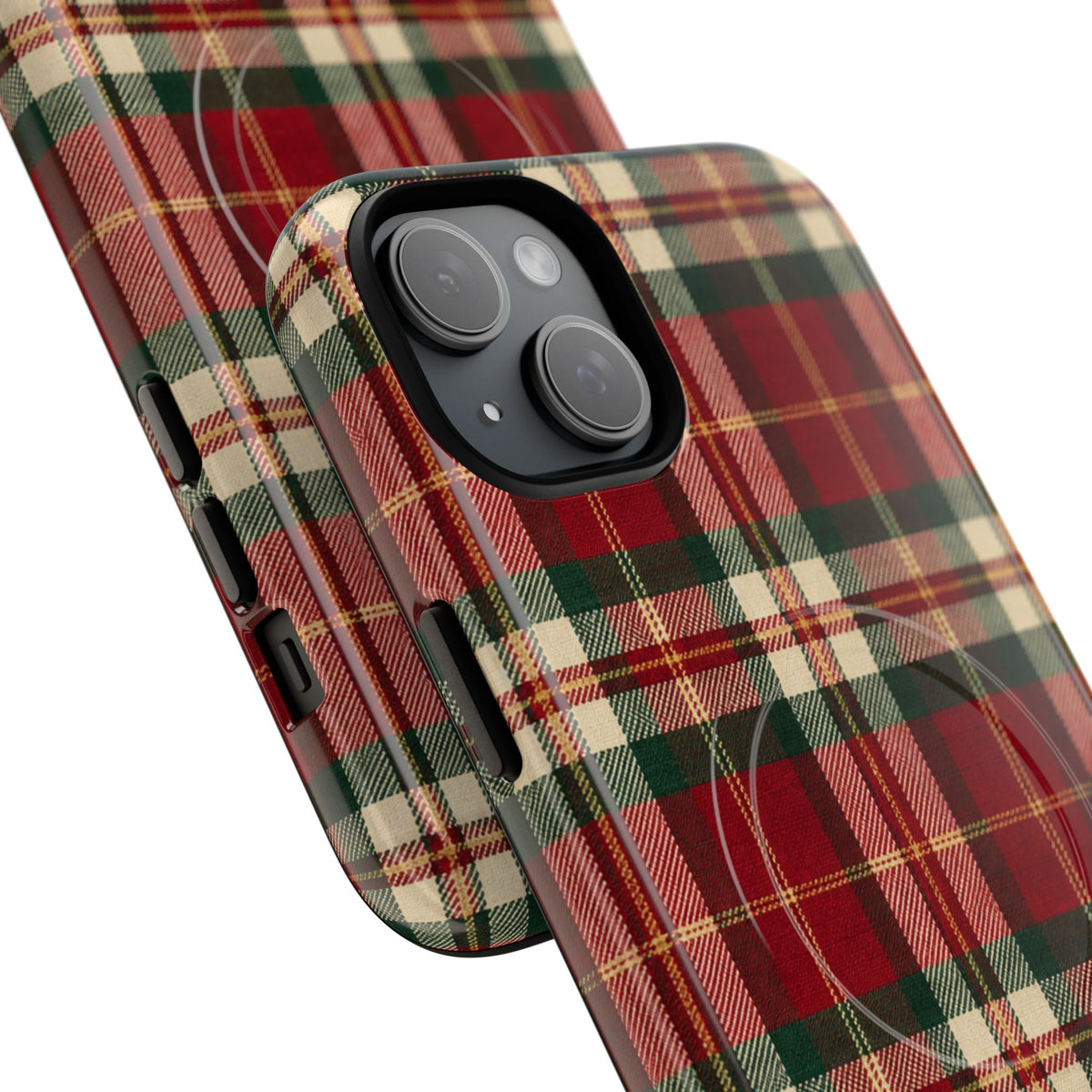 Christmas at the Cabana Plaid -Tough Magnetic Phone Case