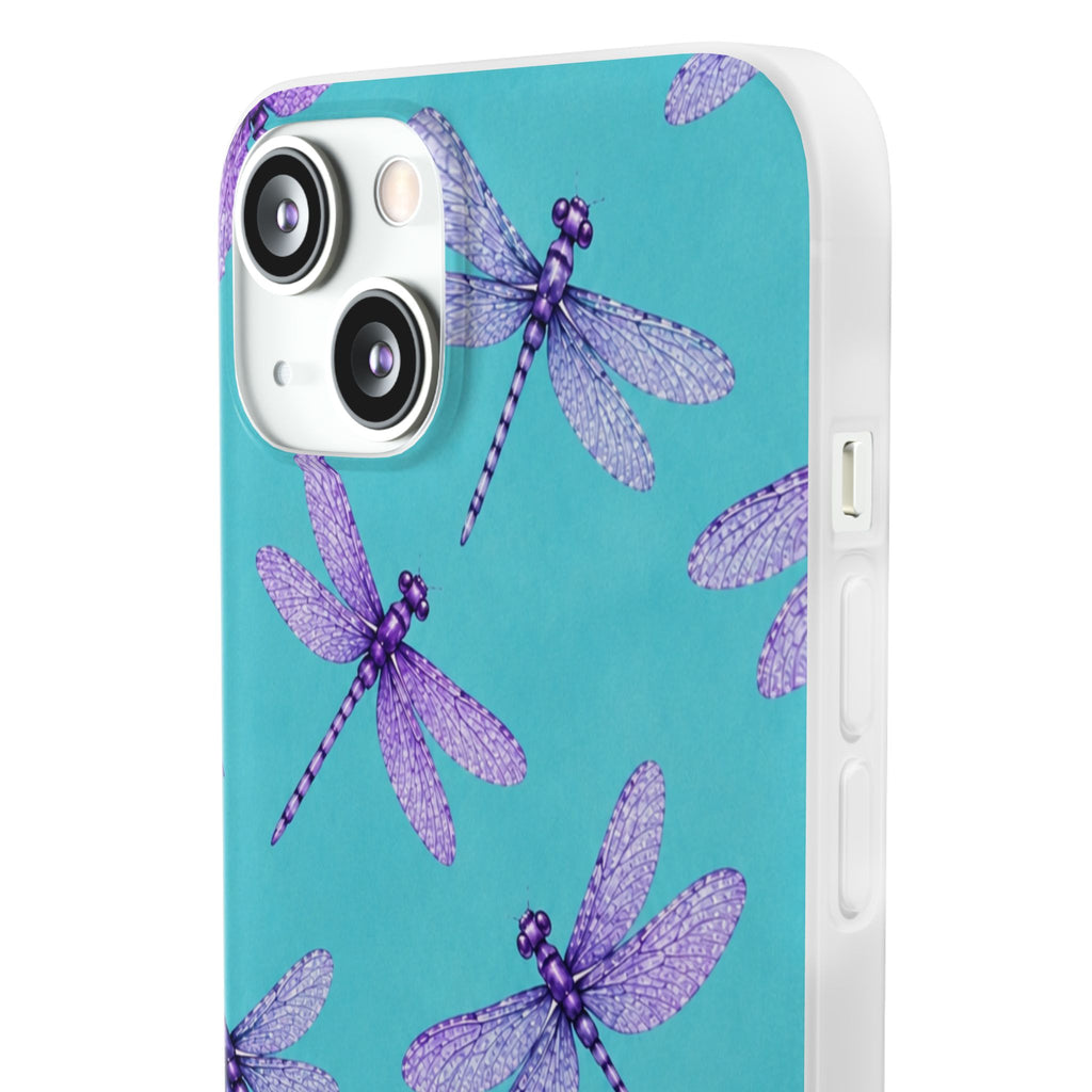 Turquoise Dragonfly Dreams – Flexi iPhone & Samsung Phone Case