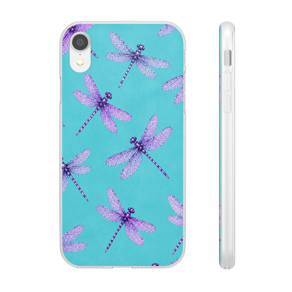 Turquoise Dragonfly Dreams – Flexi iPhone & Samsung Phone Case