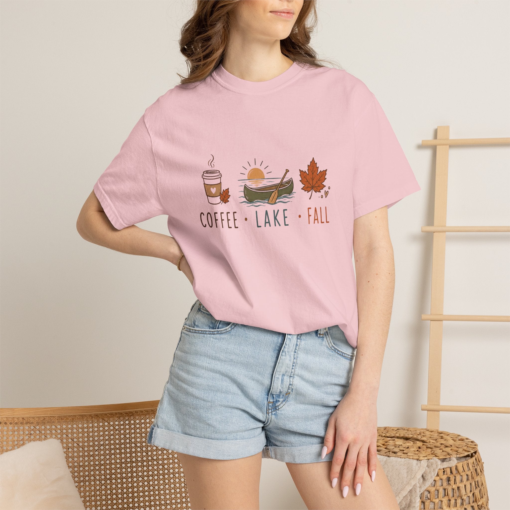Coffee • Lake • Fall – Comfort Colors® Tee