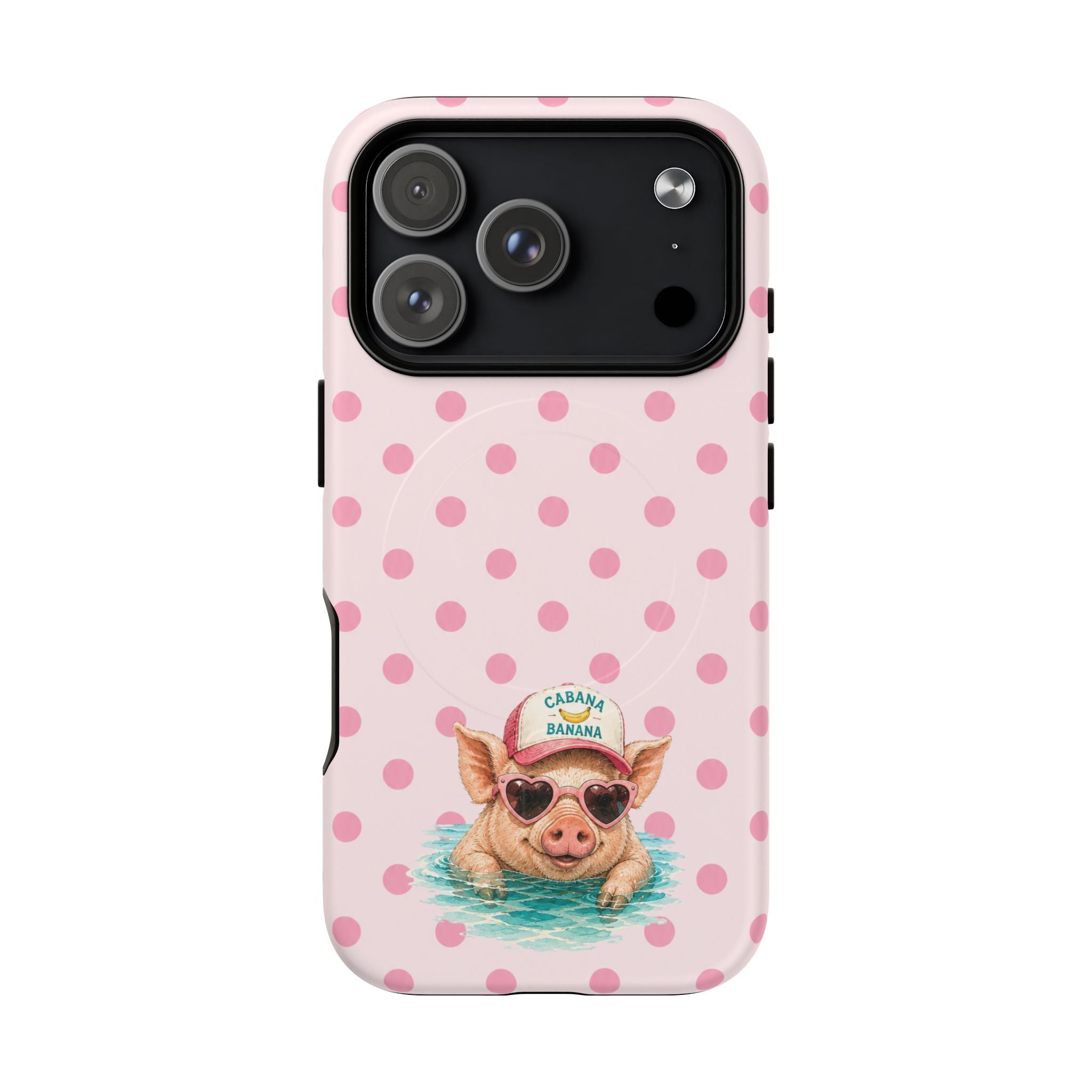 Pink Piggie Confetti- Tough Magnetic Phone Case