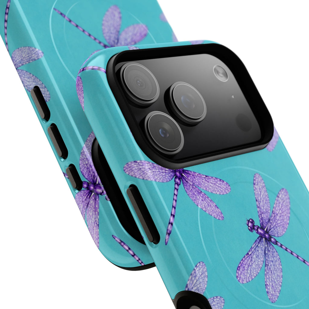 Turquoise Dragonfly Dreams – Tough Magnetic Phone Case