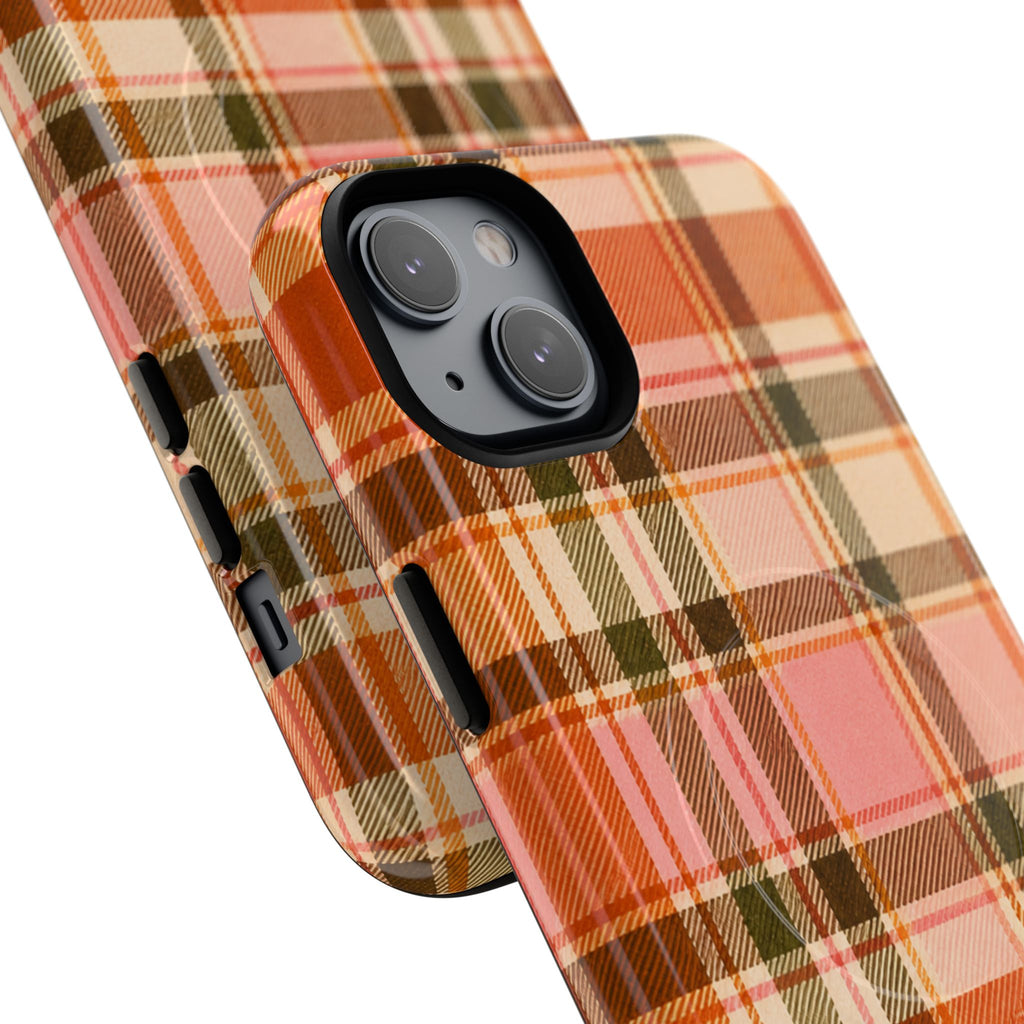 Hello Fall Plaid -Tough Magnetic Phone Case