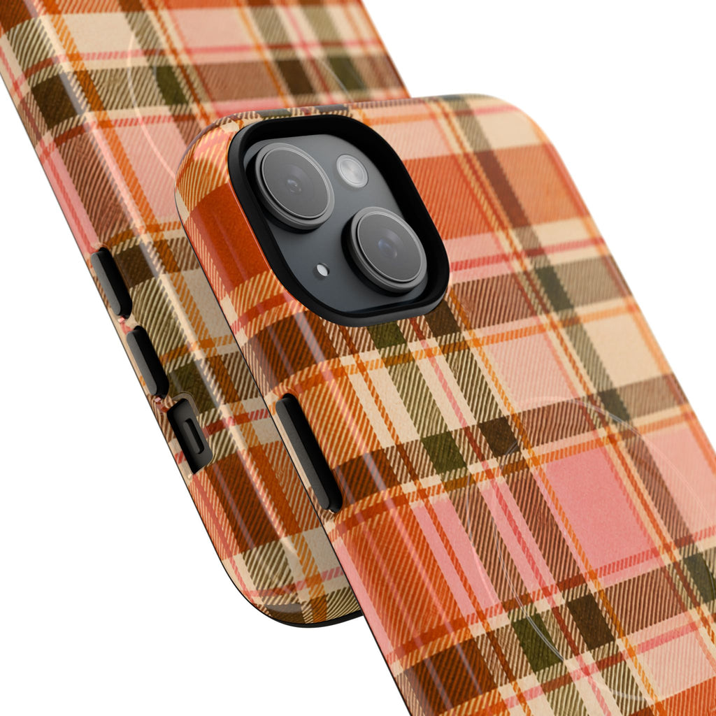 Hello Fall Plaid -Tough Magnetic Phone Case