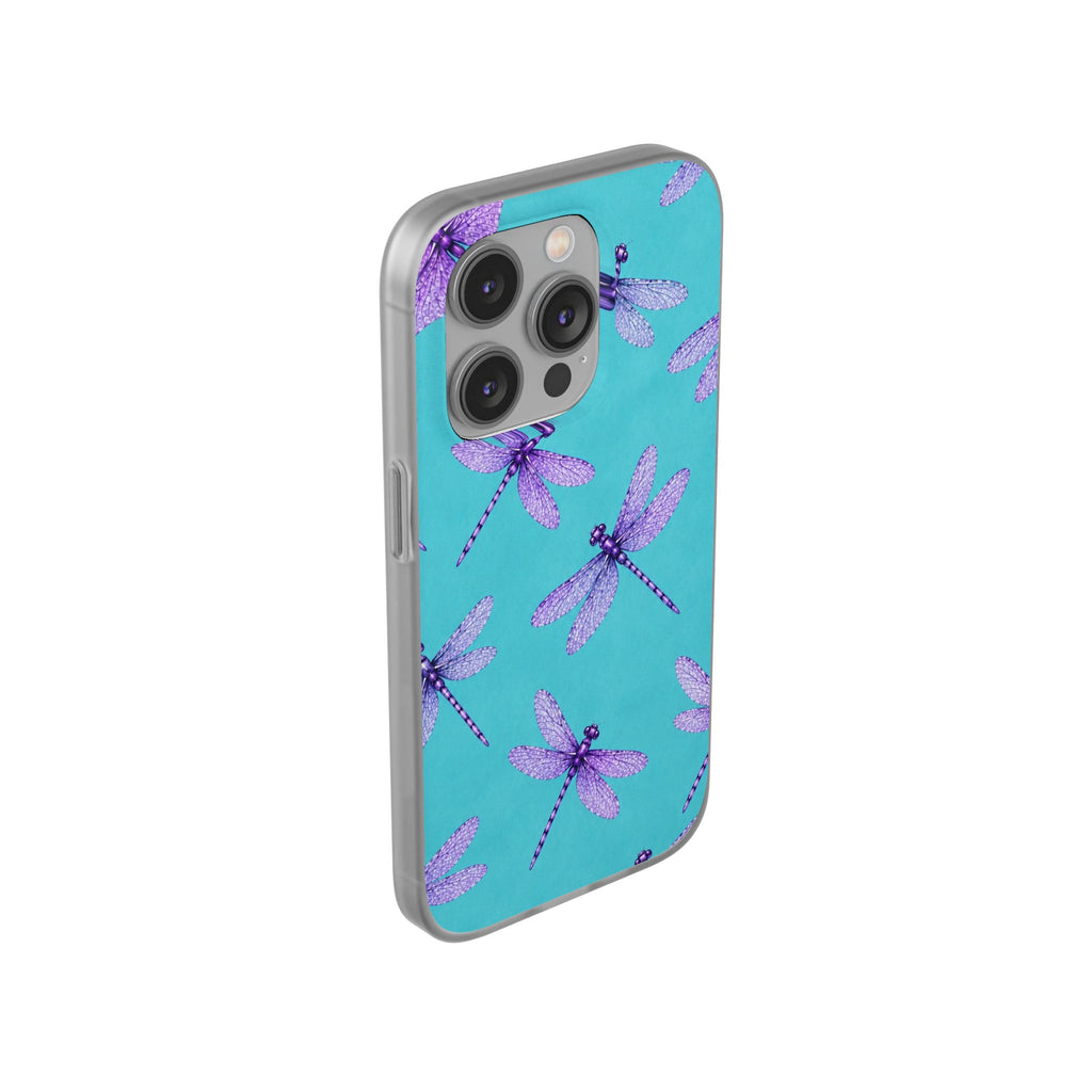Turquoise Dragonfly Dreams – Flexi iPhone & Samsung Phone Case