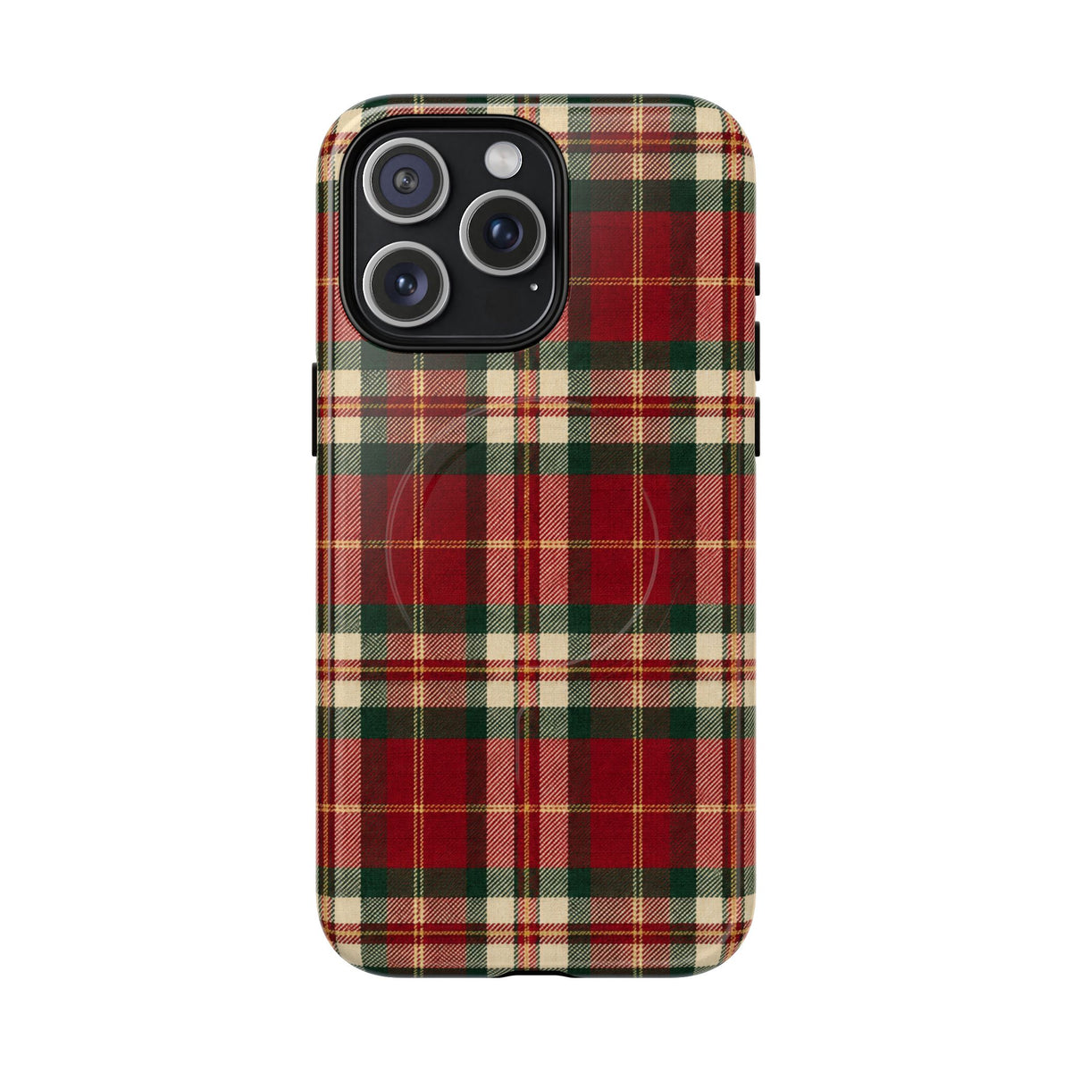 Christmas at the Cabana Plaid -Tough Magnetic Phone Case