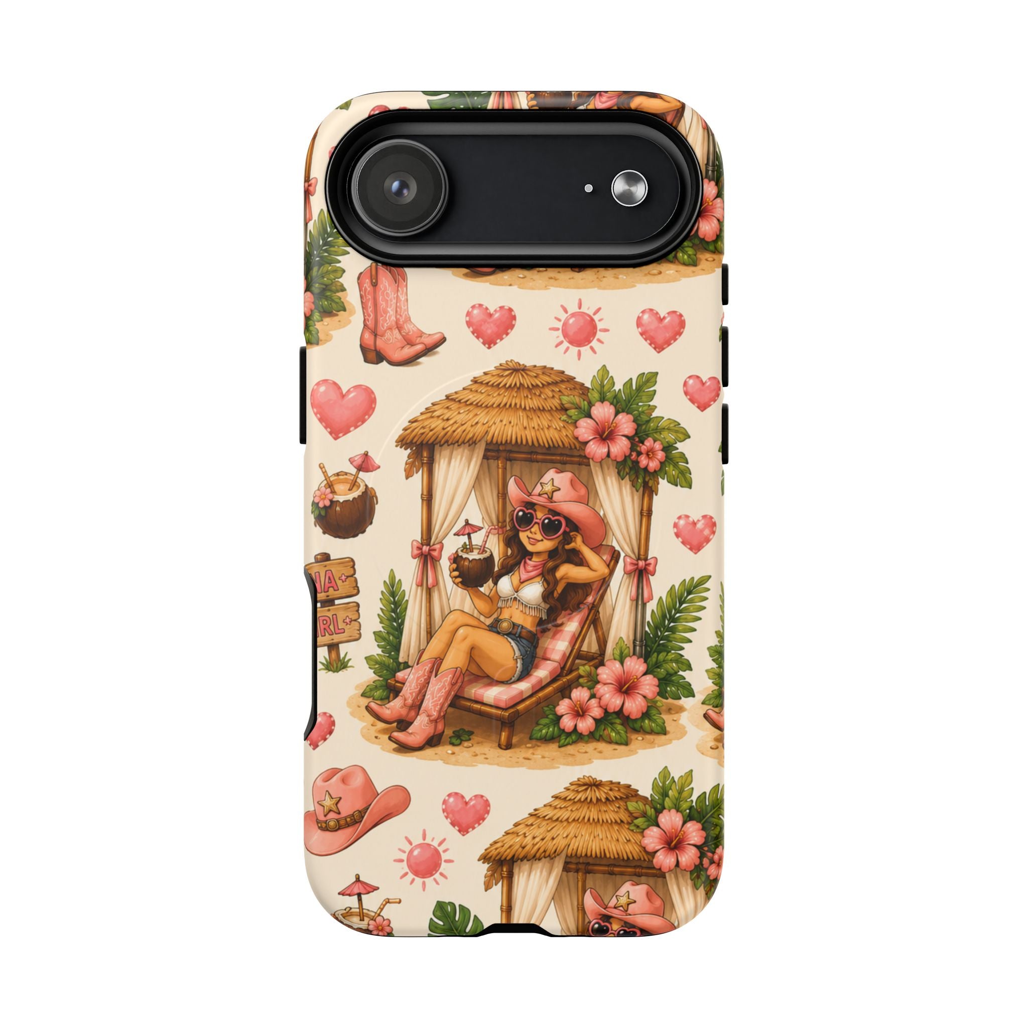 Cabana Cowgirl- Tough Magnetic Phone Case