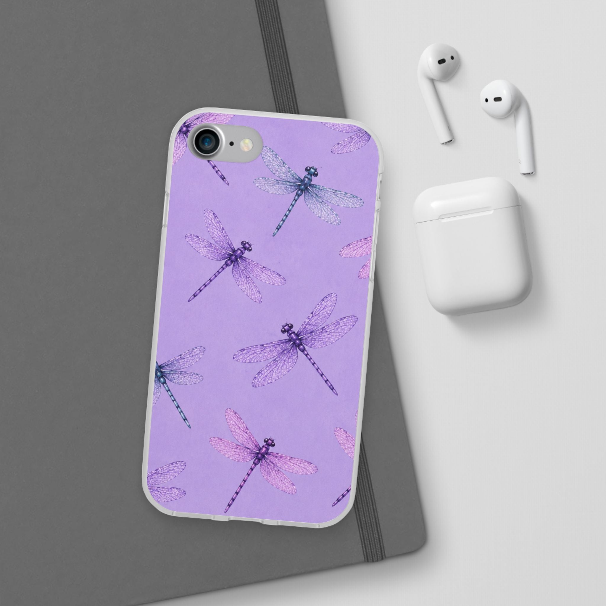 Lavender Dragonfly Dreams-Flexi iPhone & Samsung Phone Case