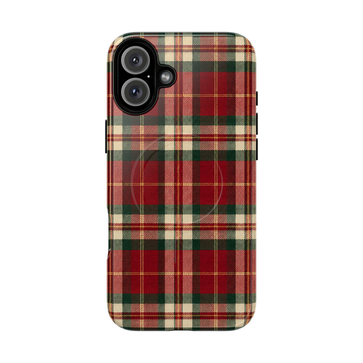 Christmas at the Cabana Plaid -Tough Magnetic Phone Case