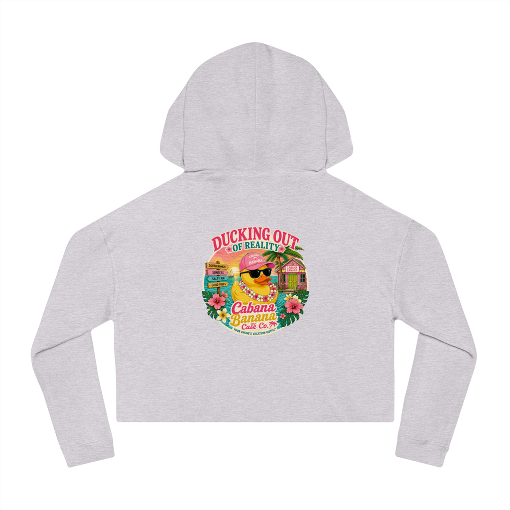 Ducking Out of Reality-Cropped Hoodie