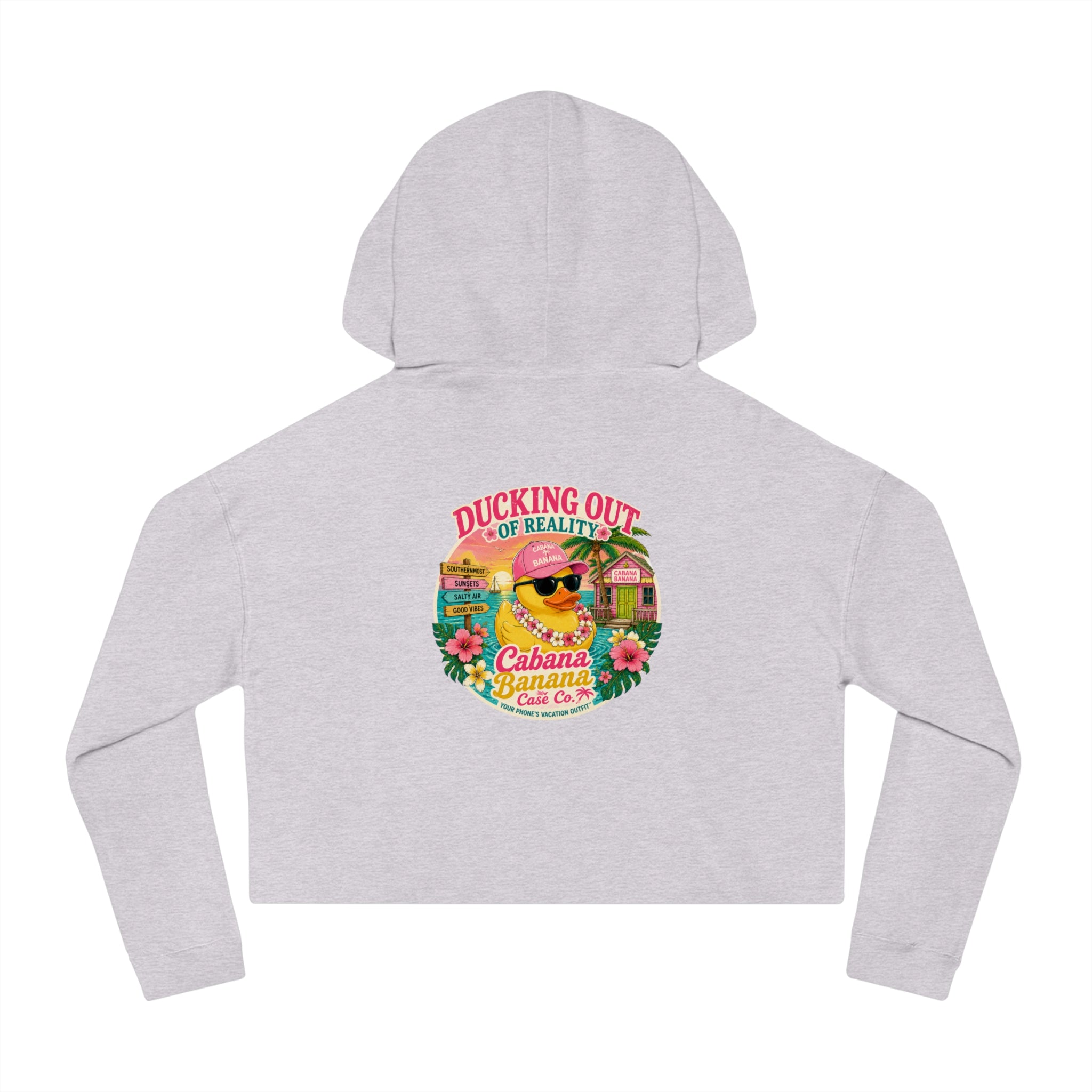 Ducking Out of Reality-Cropped Hoodie