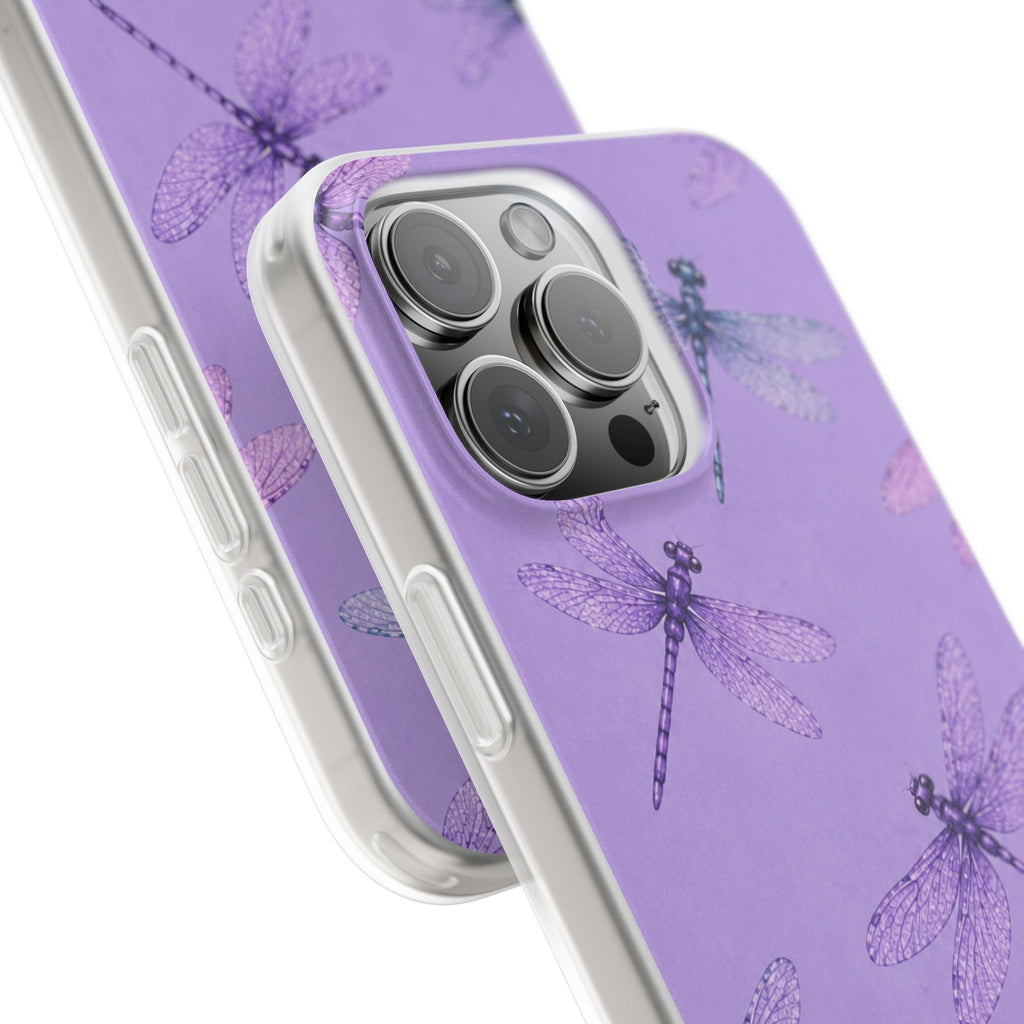 Lavender Dragonfly Dreams-Flexi iPhone & Samsung Phone Case