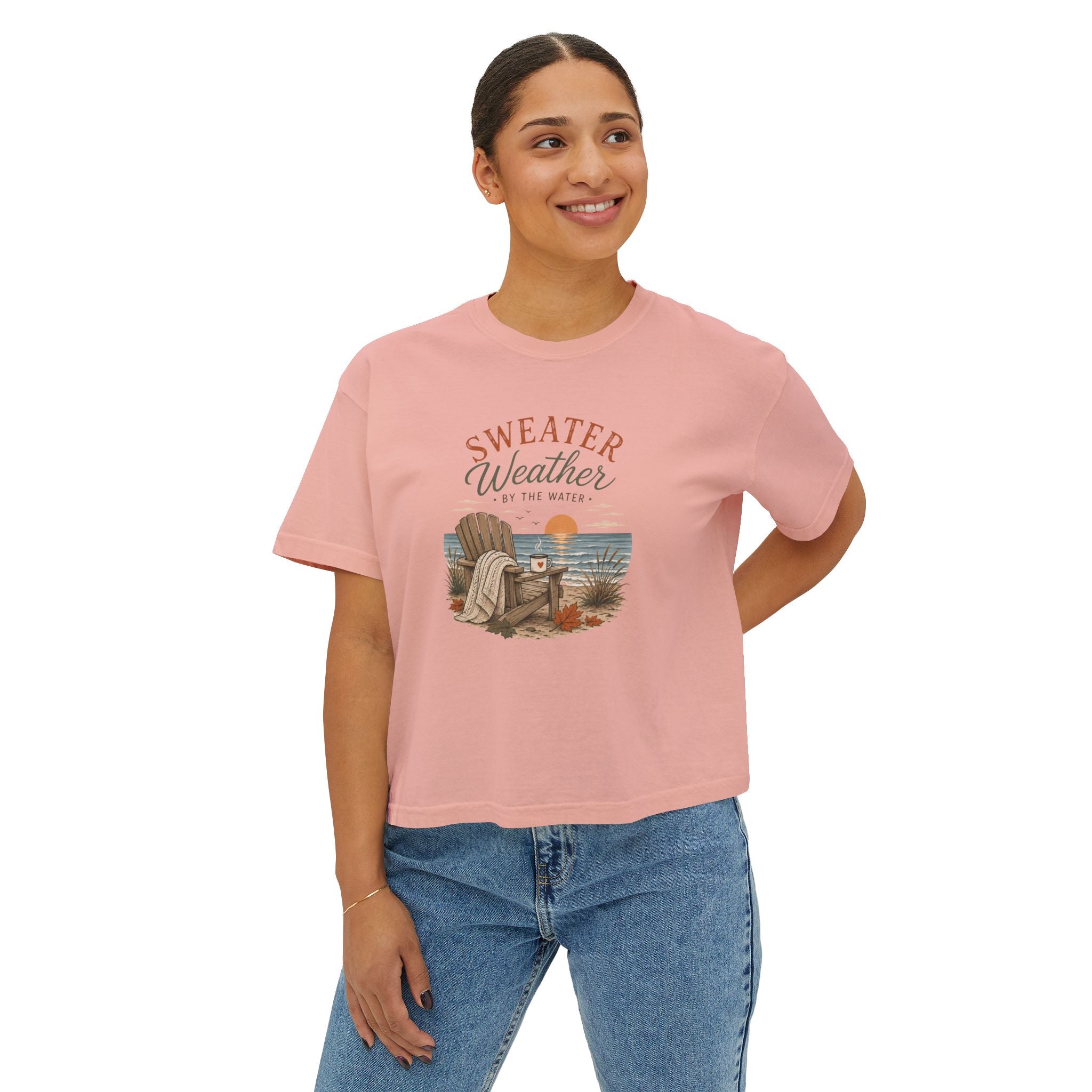 Sweater Weather by the Water – Boxy Tee
