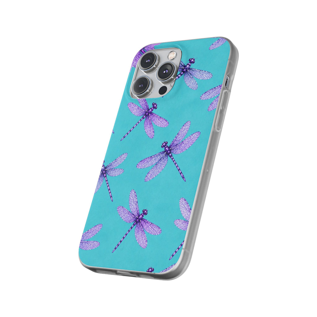 Turquoise Dragonfly Dreams – Flexi iPhone & Samsung Phone Case