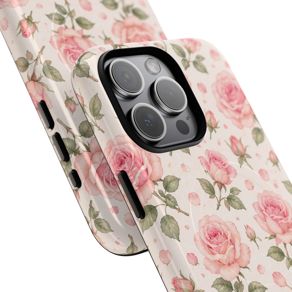 Pink Petals & Paradise- Tough Magnetic Phone Case
