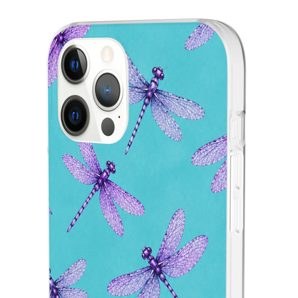 Turquoise Dragonfly Dreams – Flexi iPhone & Samsung Phone Case