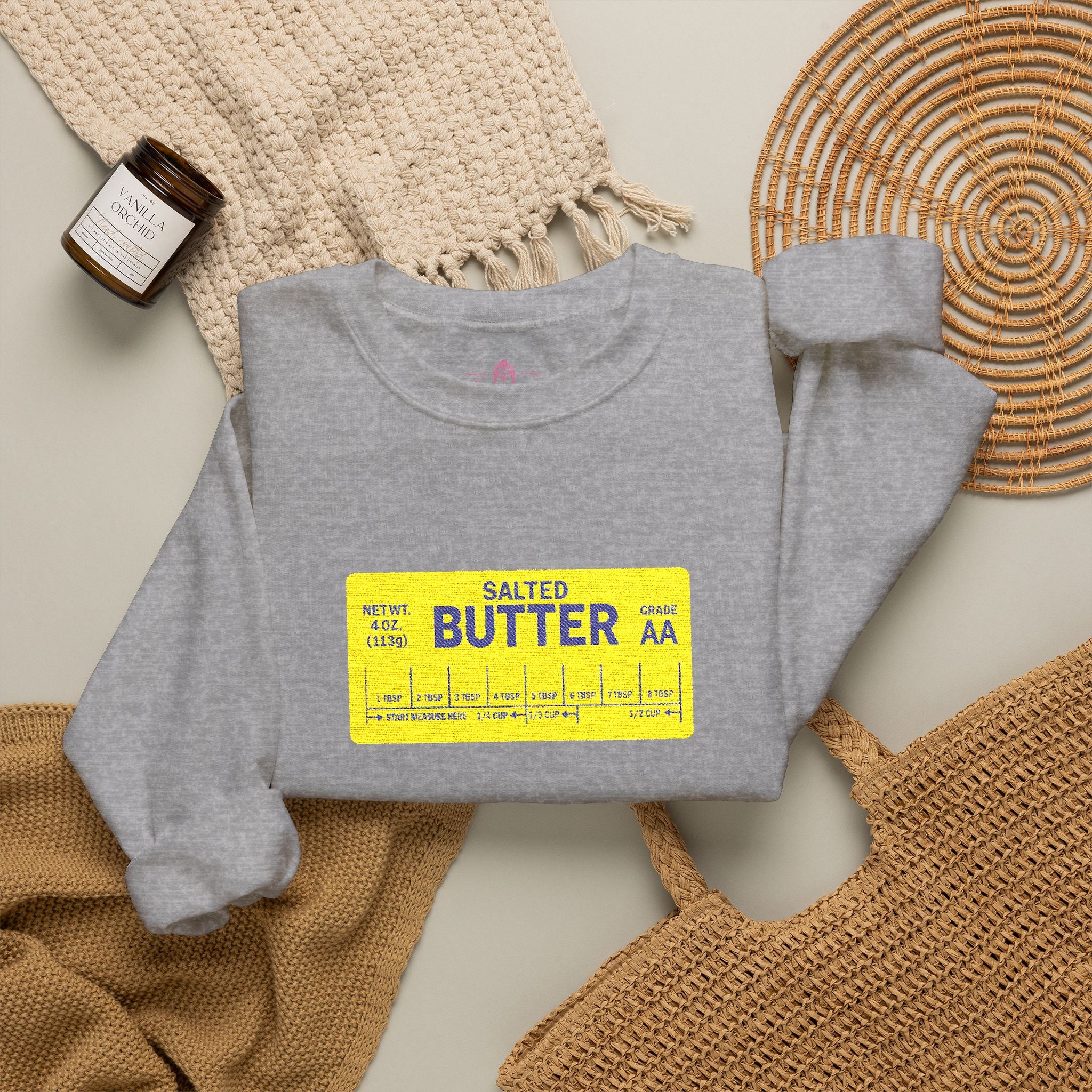 Butter Me Up In The Cabana – Embroidered Sweatshirt