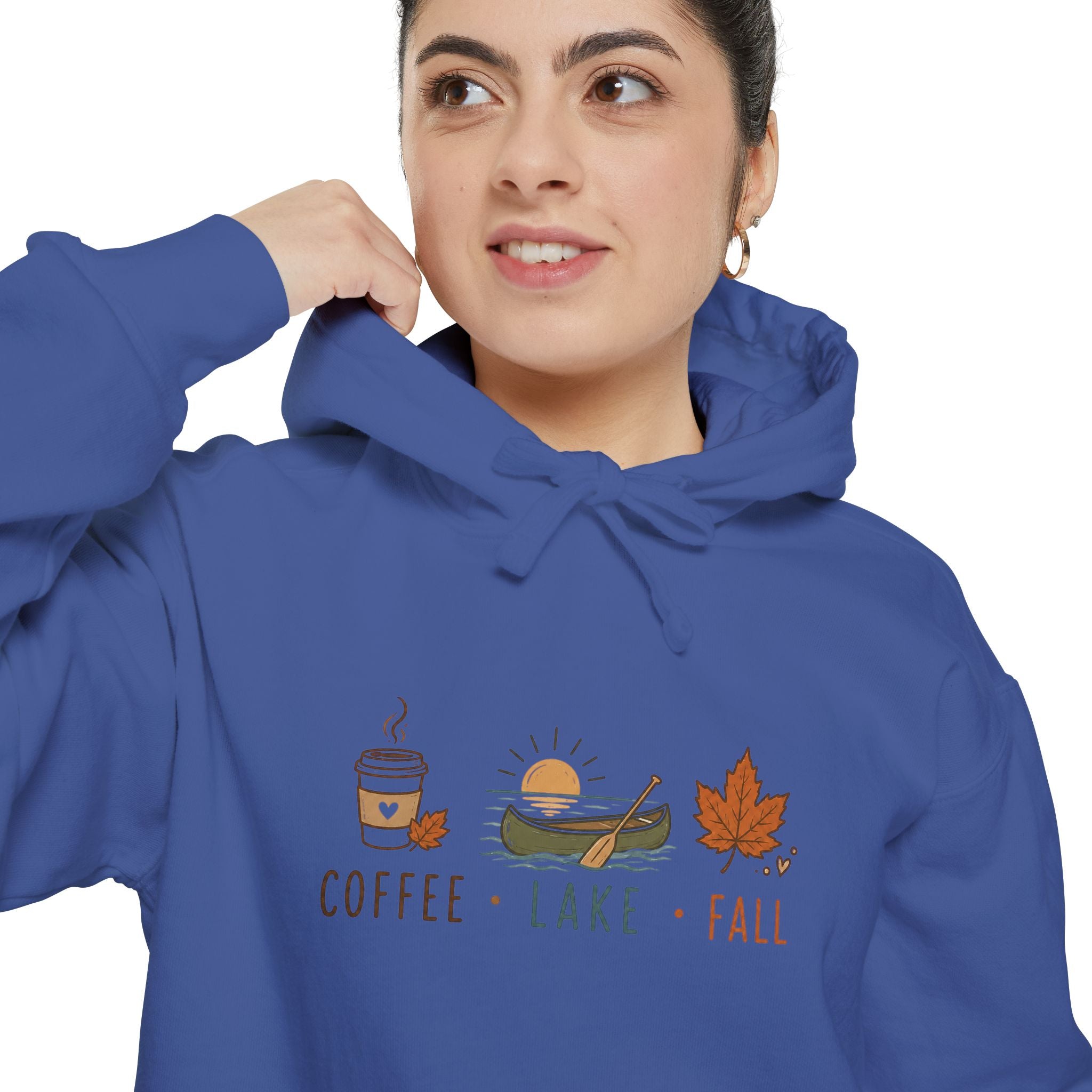 Coffee • Lake • Fall – Comfort Colors® Hoodie
