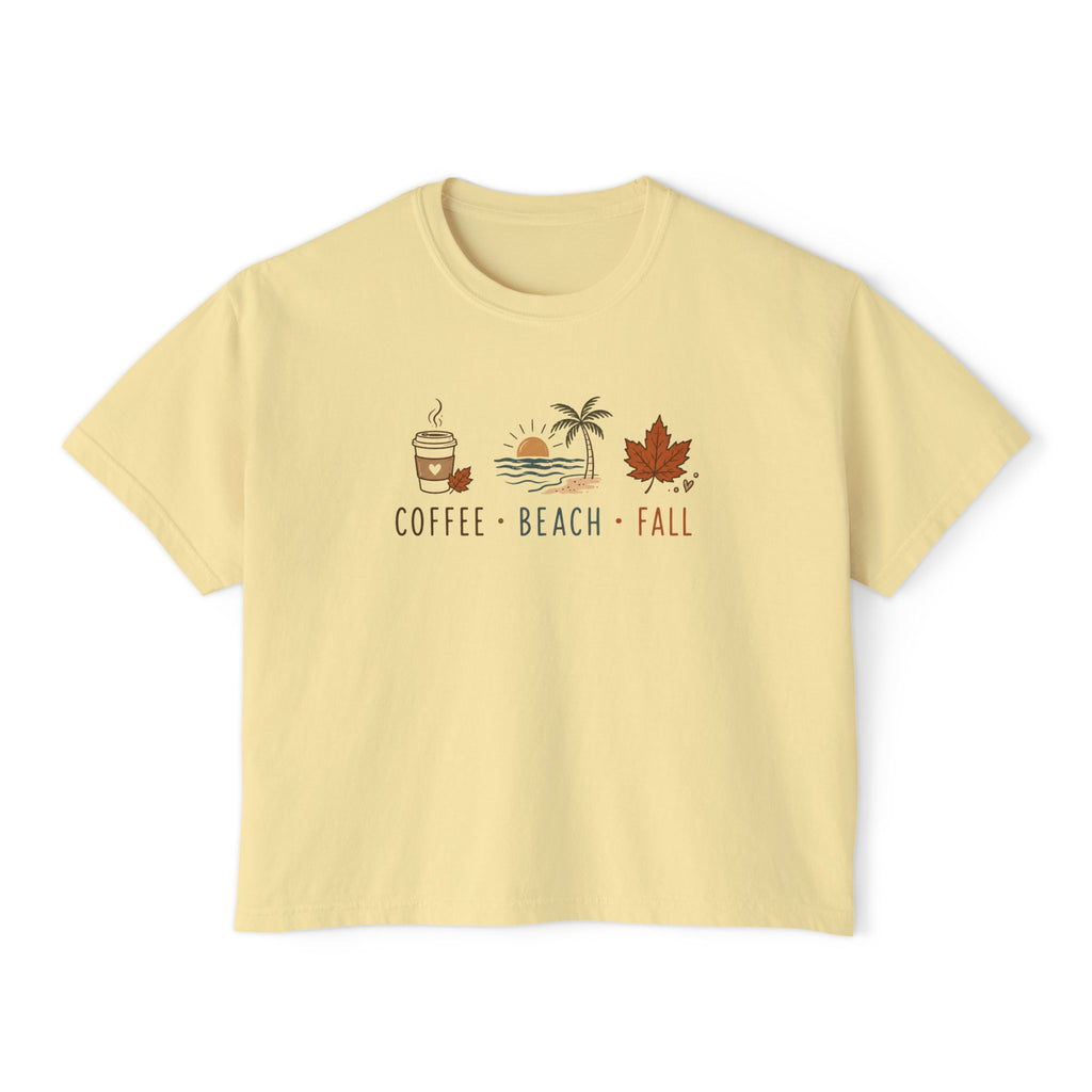 Coffee • Beach • Fall – Boxy Tee