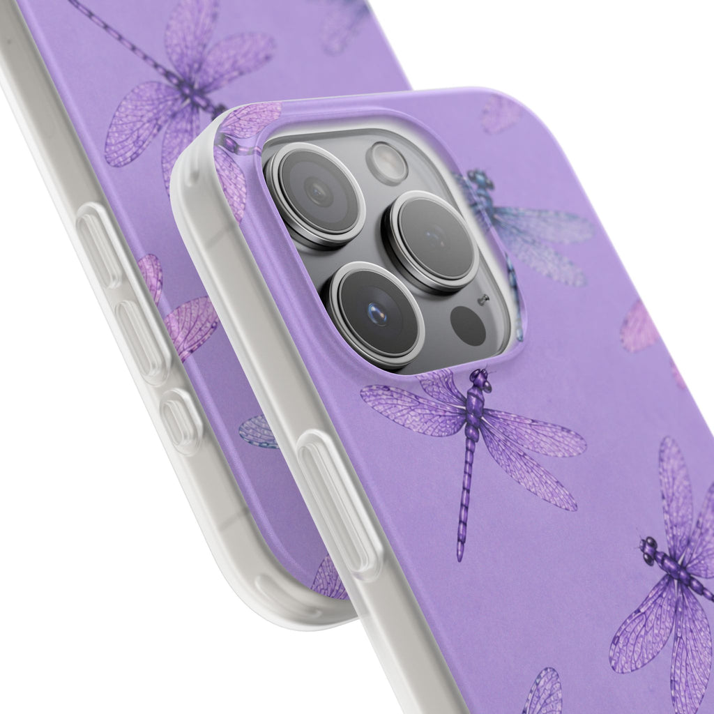 Lavender Dragonfly Dreams-Flexi iPhone & Samsung Phone Case