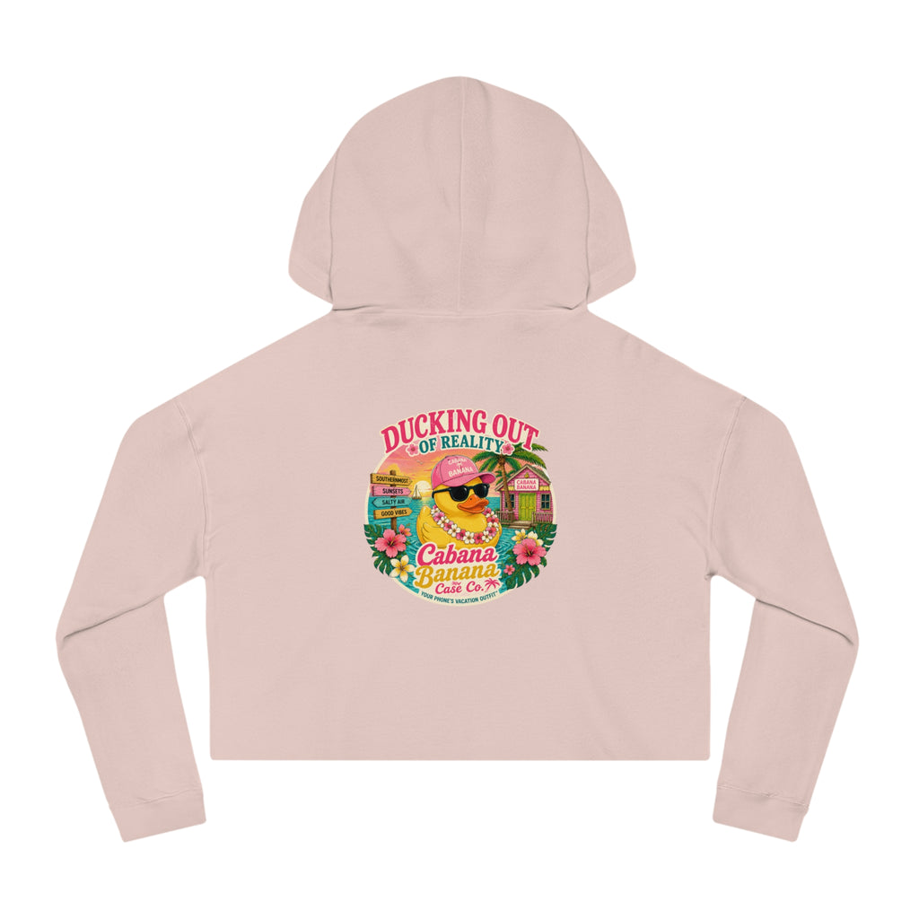 Ducking Out of Reality-Cropped Hoodie