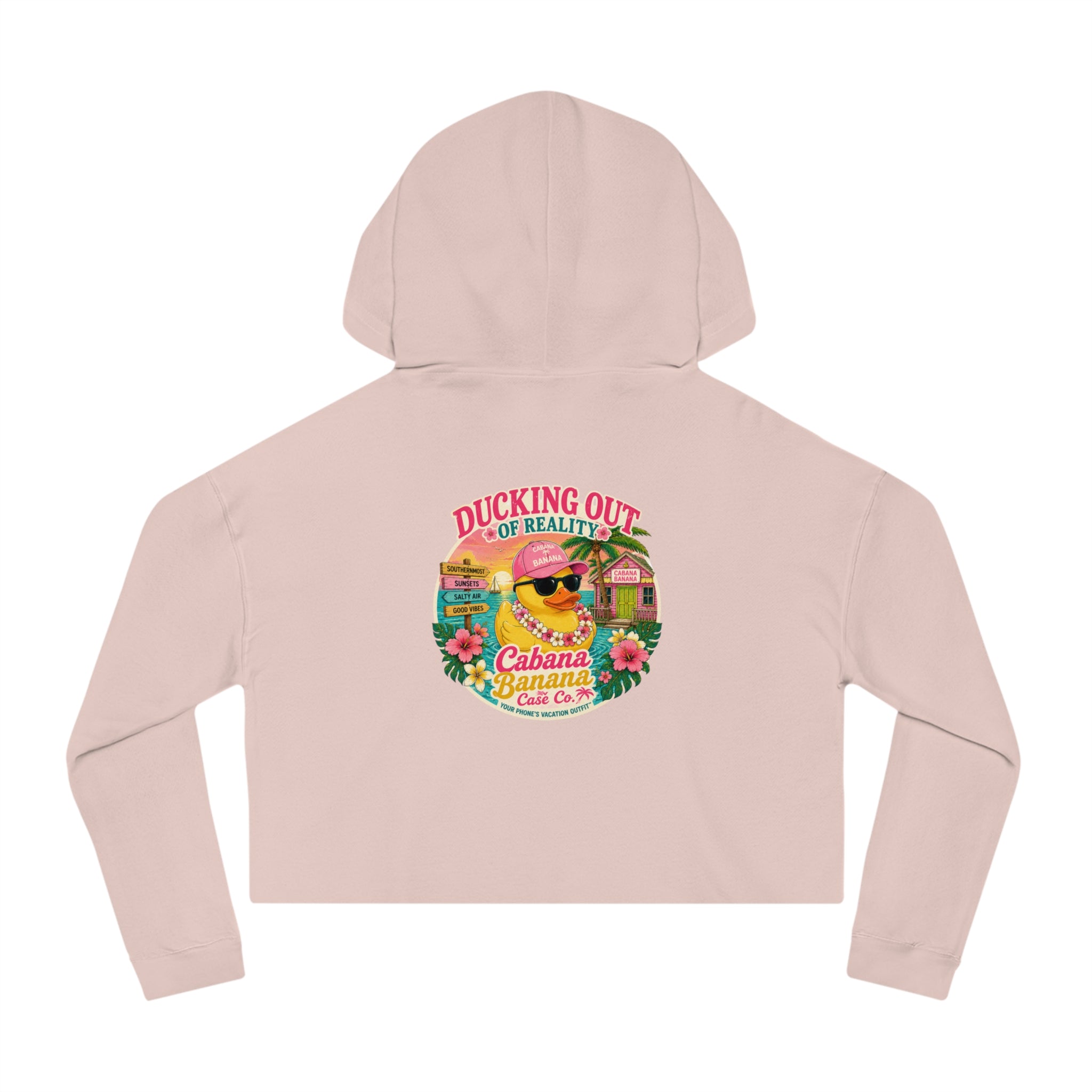 Ducking Out of Reality-Cropped Hoodie