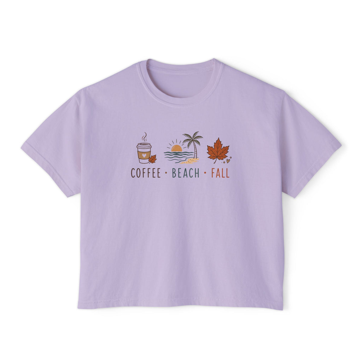 Coffee • Beach • Fall – Boxy Tee