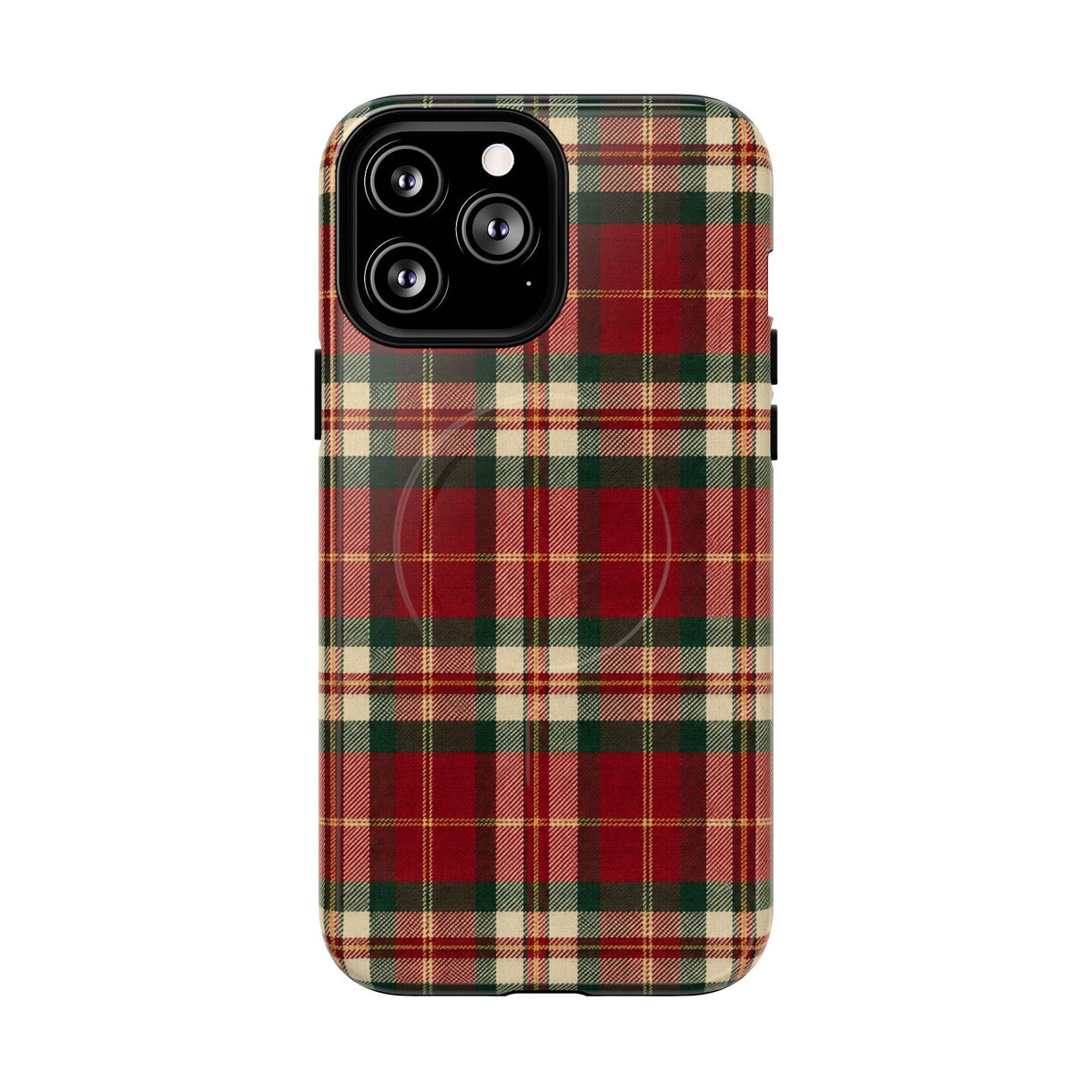 Christmas at the Cabana Plaid -Tough Magnetic Phone Case
