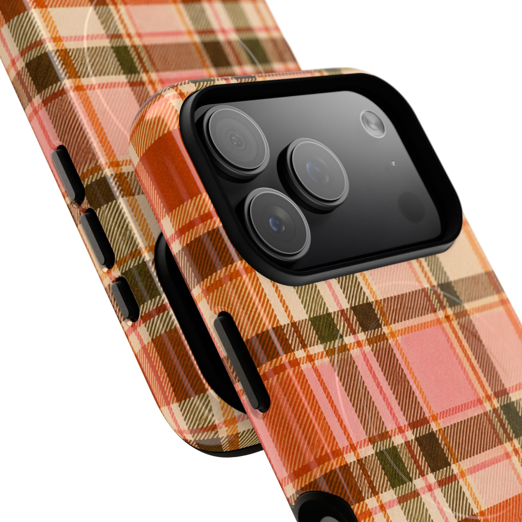 Hello Fall Plaid -Tough Magnetic Phone Case