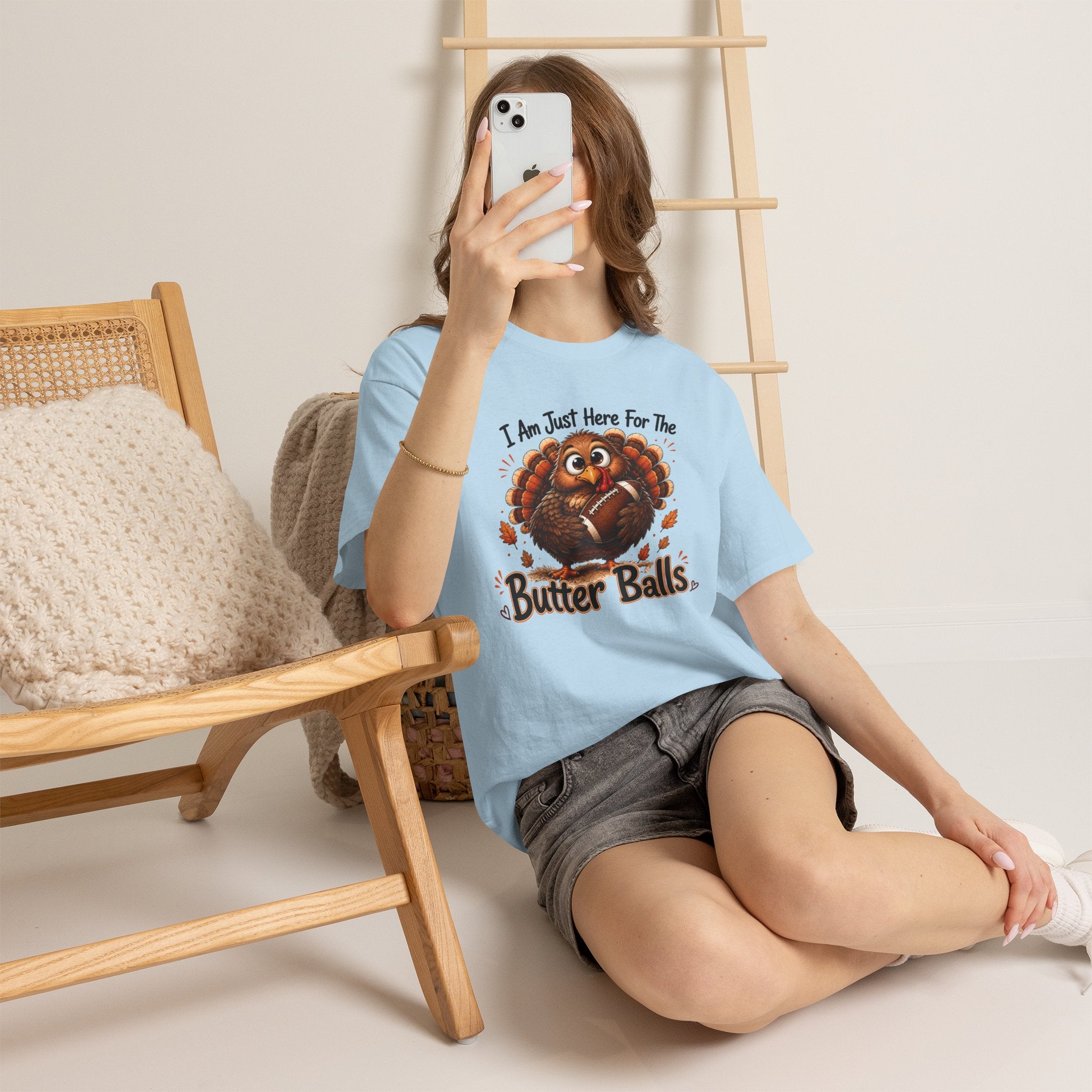 I Am Just Here For The Butter Balls – Thanksgiving Tee