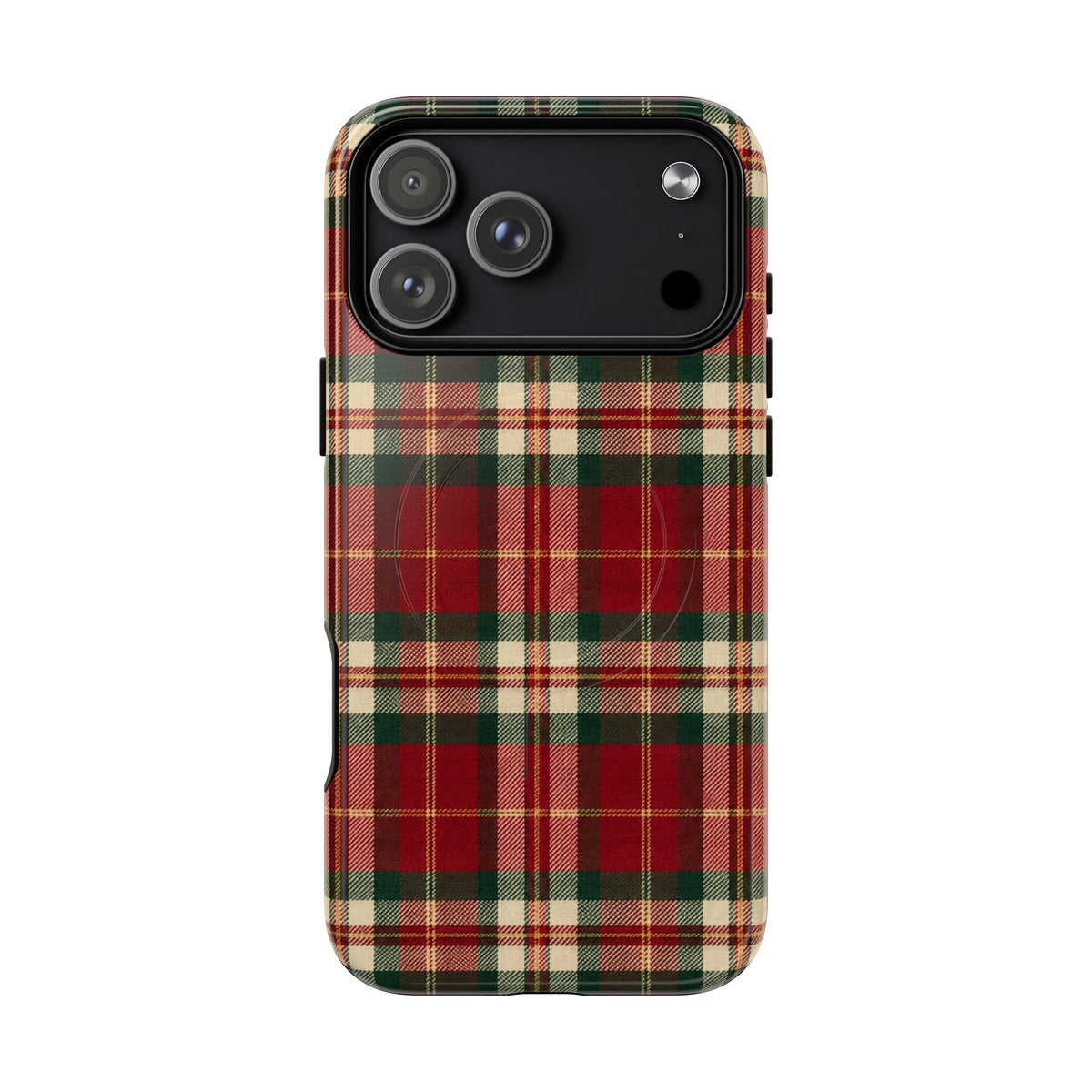 Christmas at the Cabana Plaid -Tough Magnetic Phone Case