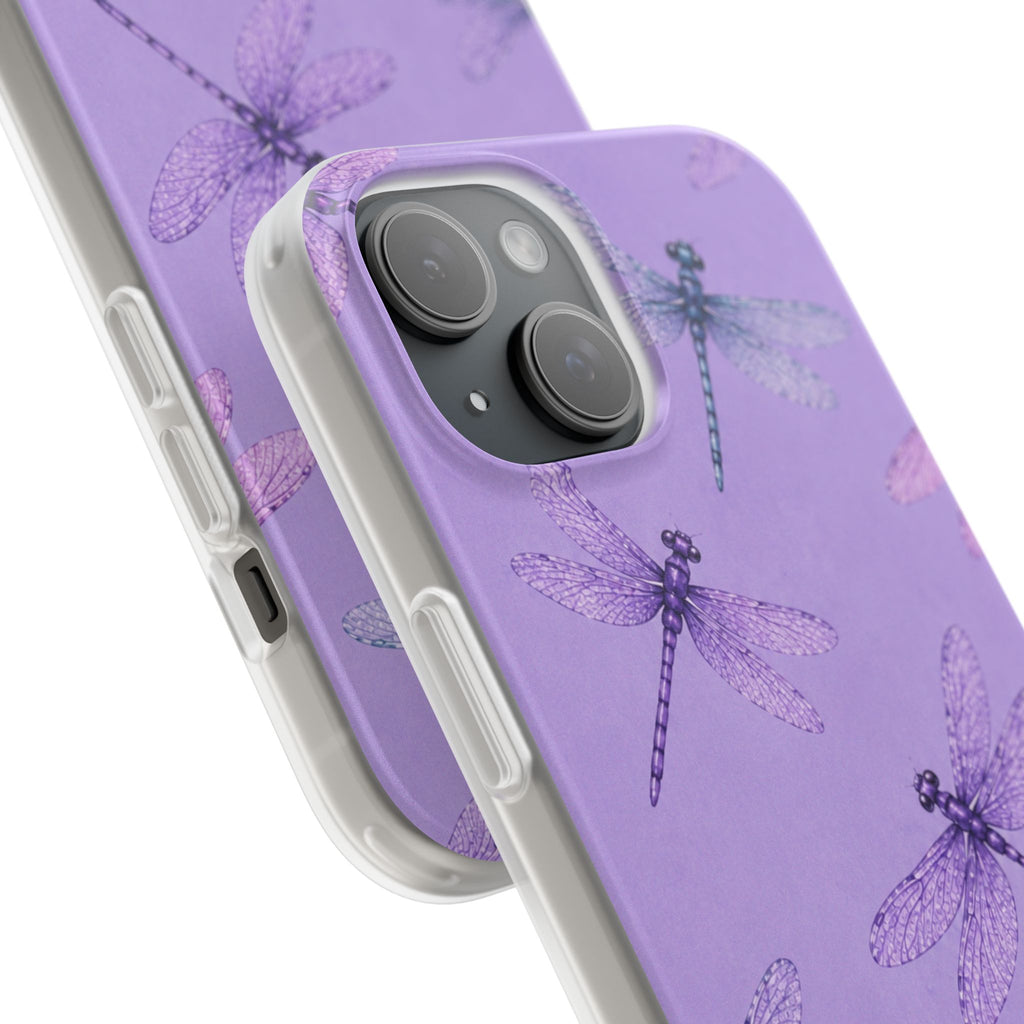 Lavender Dragonfly Dreams-Flexi iPhone & Samsung Phone Case