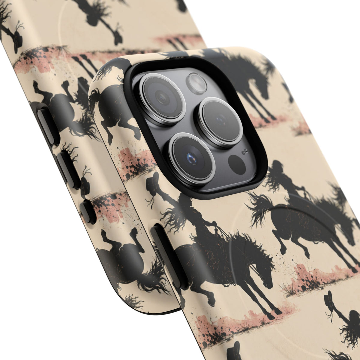Cowgirl Silhouette Tough Magnetic Phone Case