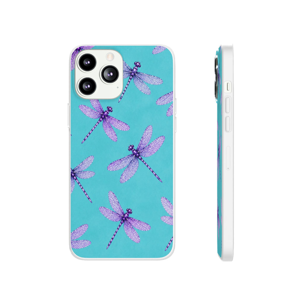 Turquoise Dragonfly Dreams – Flexi iPhone & Samsung Phone Case