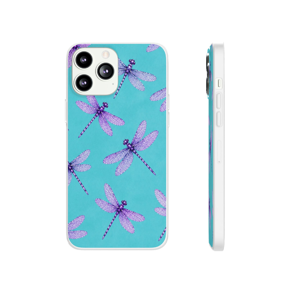 Turquoise Dragonfly Dreams – Flexi iPhone & Samsung Phone Case